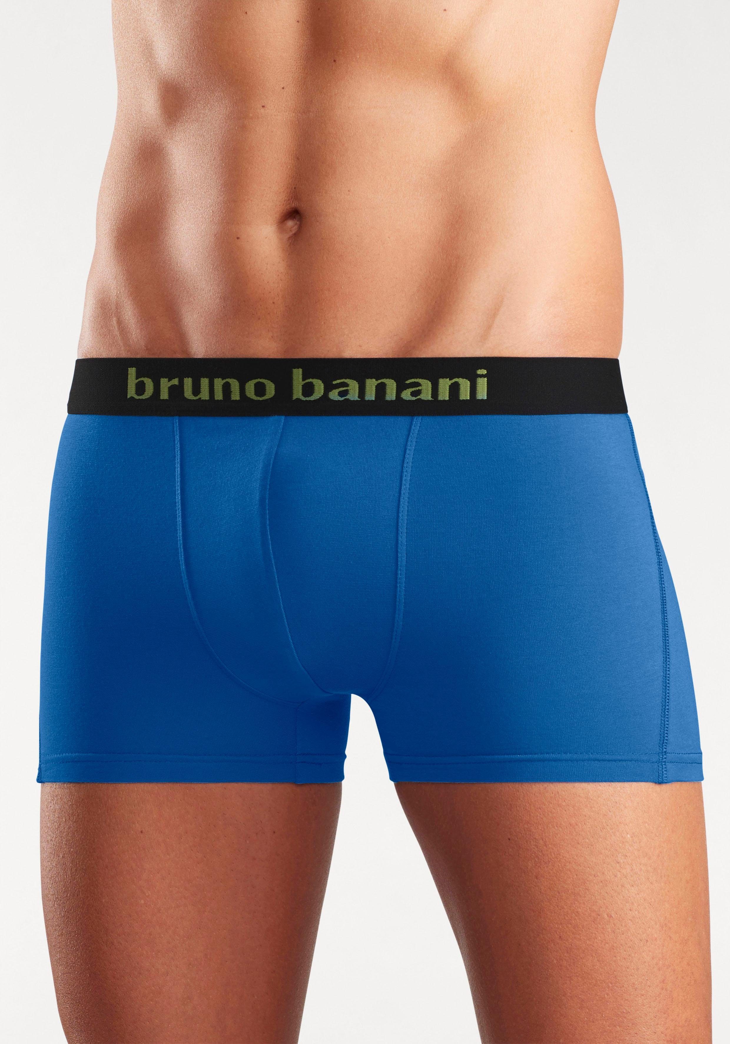 Bruno Banani Boxershort voor heren met gekleurd merkopschrift bij de boord (set, 4 stuks)