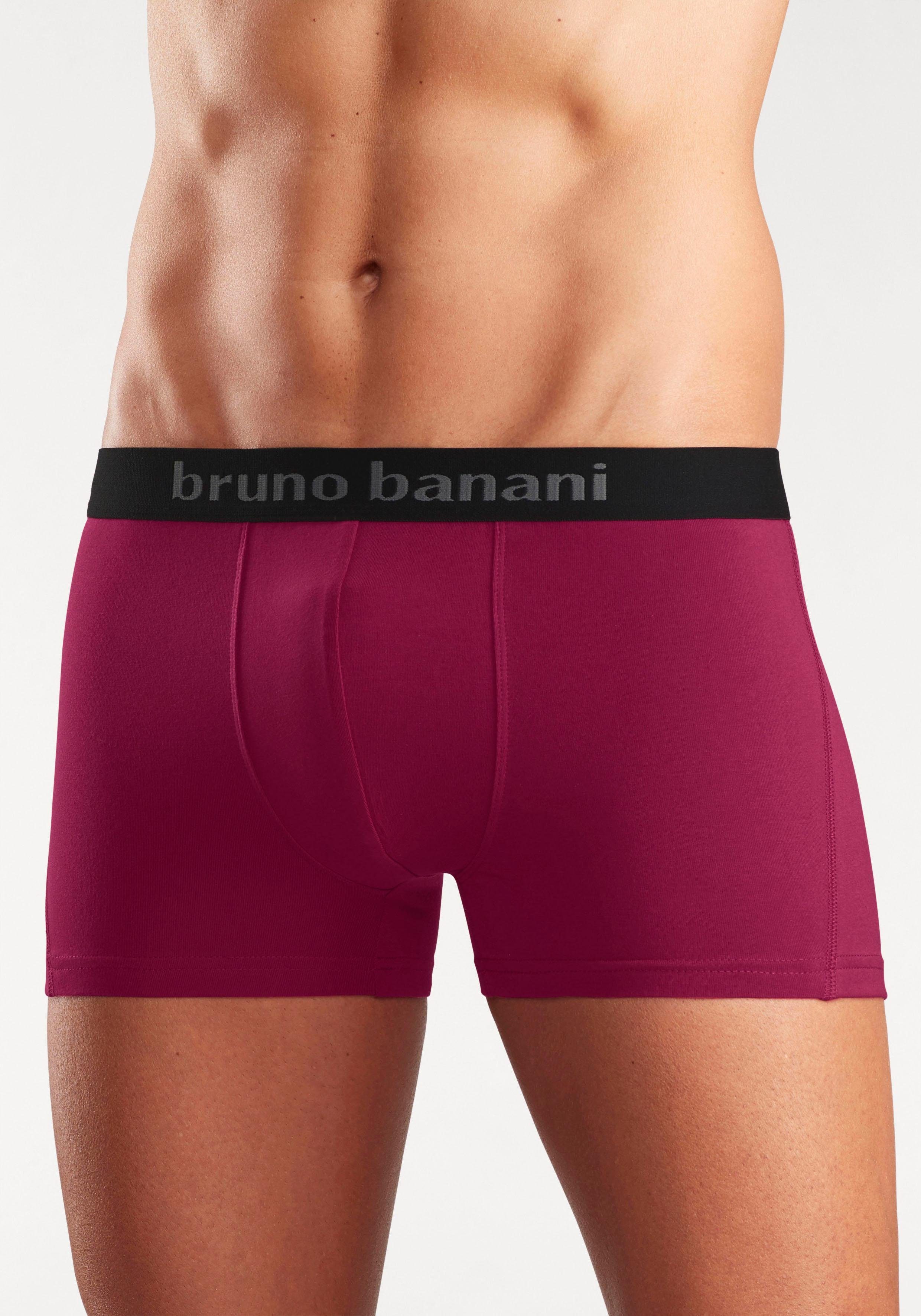 Bruno Banani Boxershort voor heren met gekleurd merkopschrift bij de boord (set, 4 stuks)