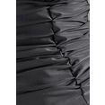 lascana badpak met decoratieve plooi en modellerend effect zwart