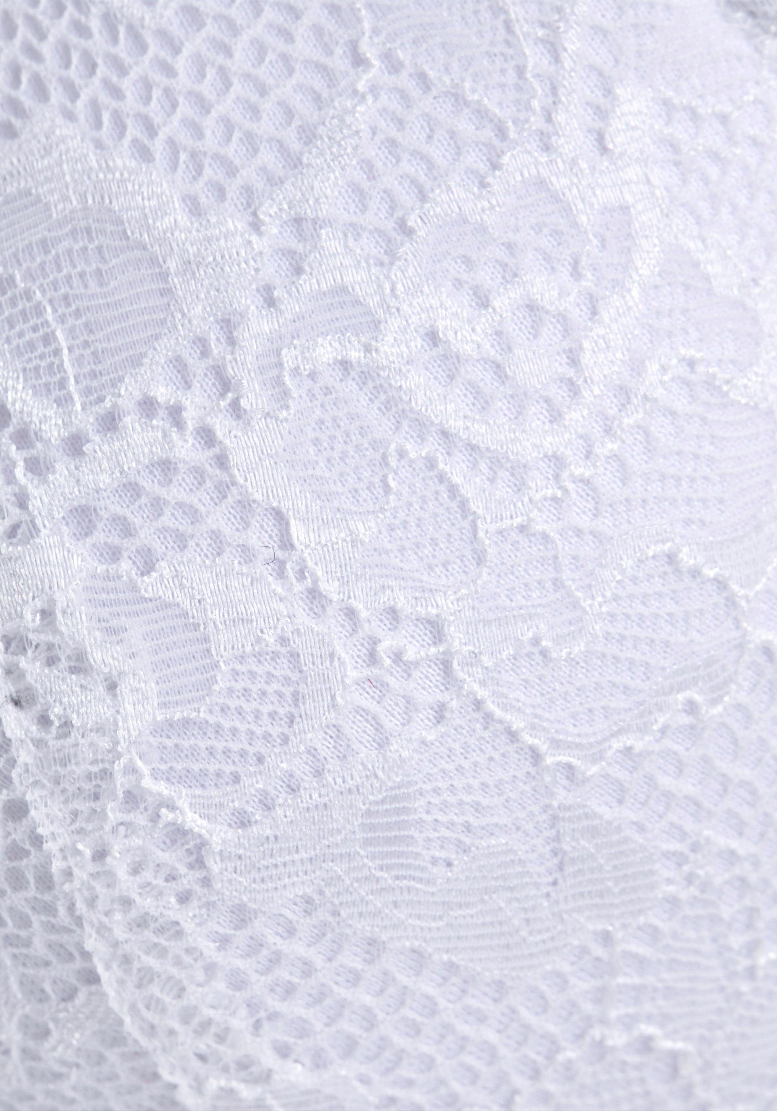 Lascana Push-up-bh met decoratieve kanten achterkant in banddesign, sexy ondergoed