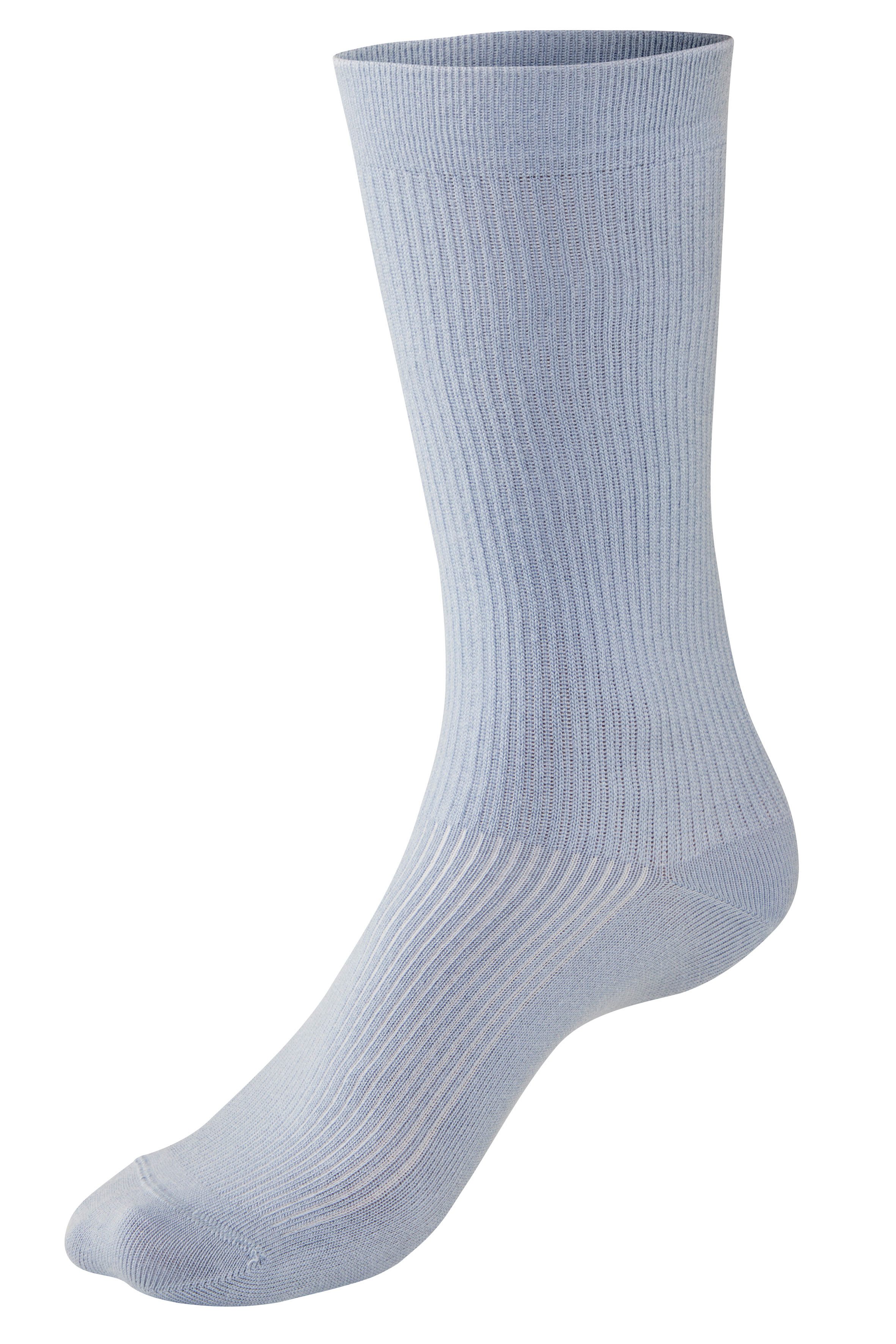 Copenhagen Studios Basic sokken met ribstructuur en borduursel (set, 3 paar)