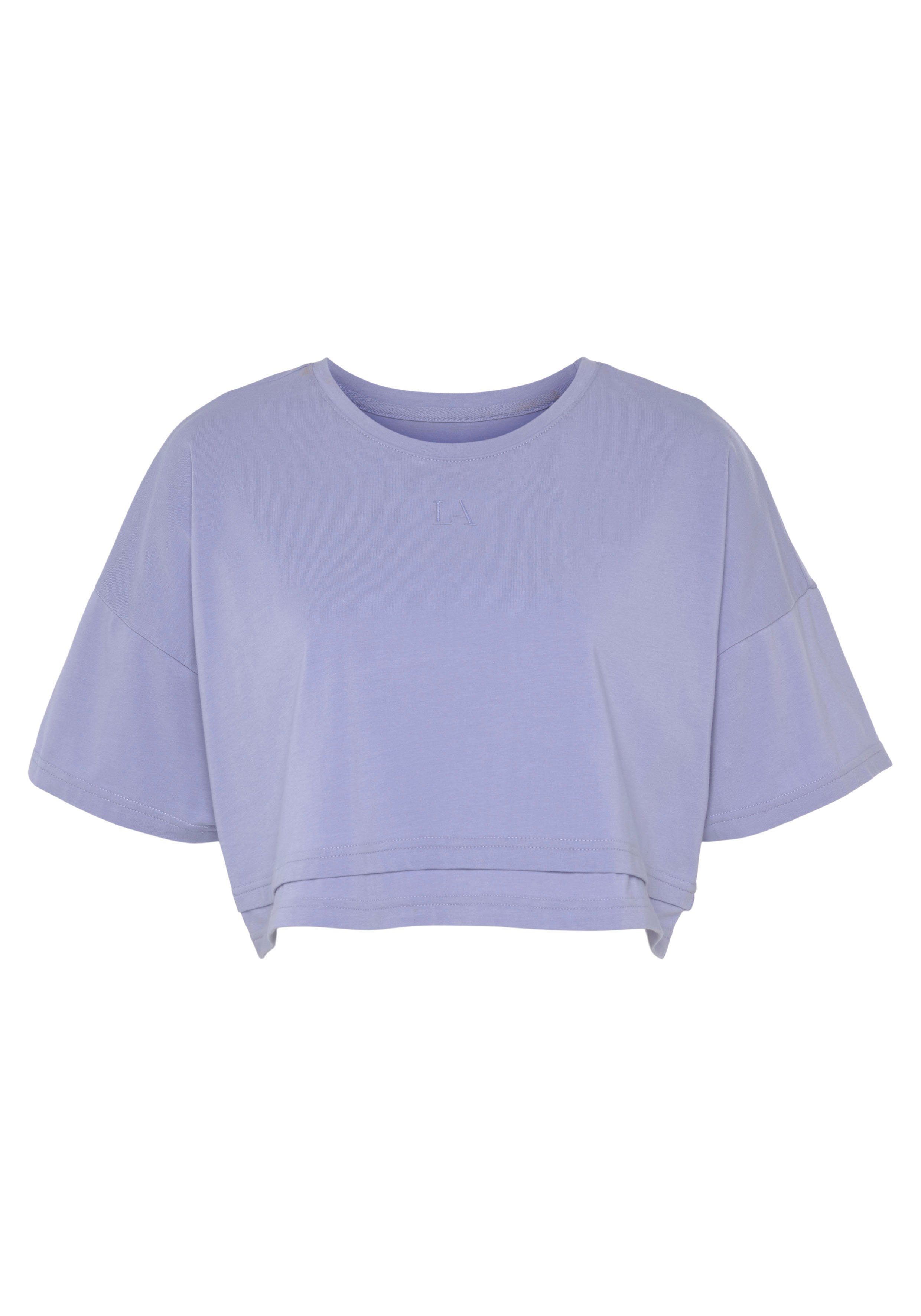 Lascana Shirt met korte mouwen met kastige snit en lagen-look