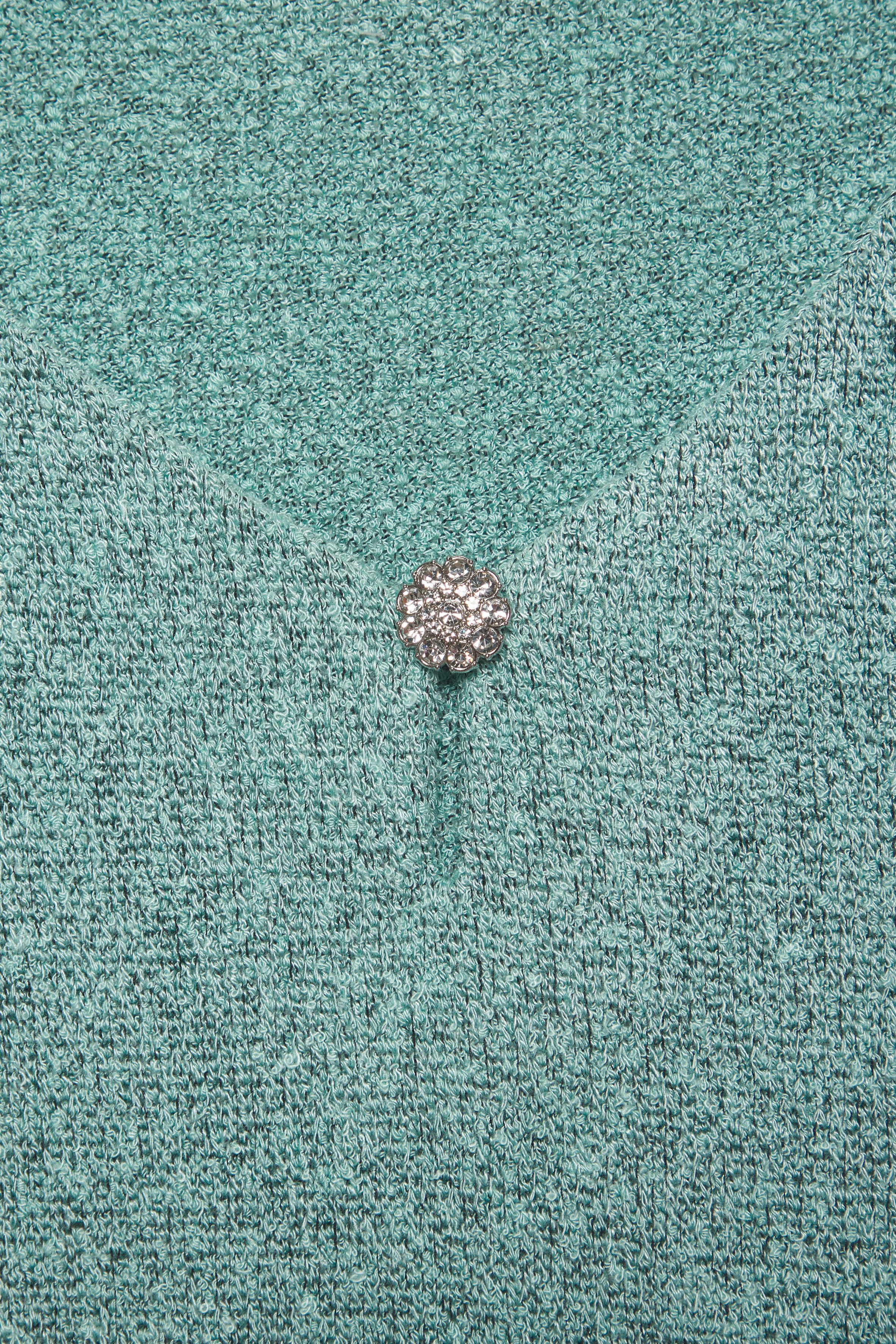 Lascana Shirt met korte mouwen Met fonkelende strassknop van gestructureerde viscosekwaliteit
