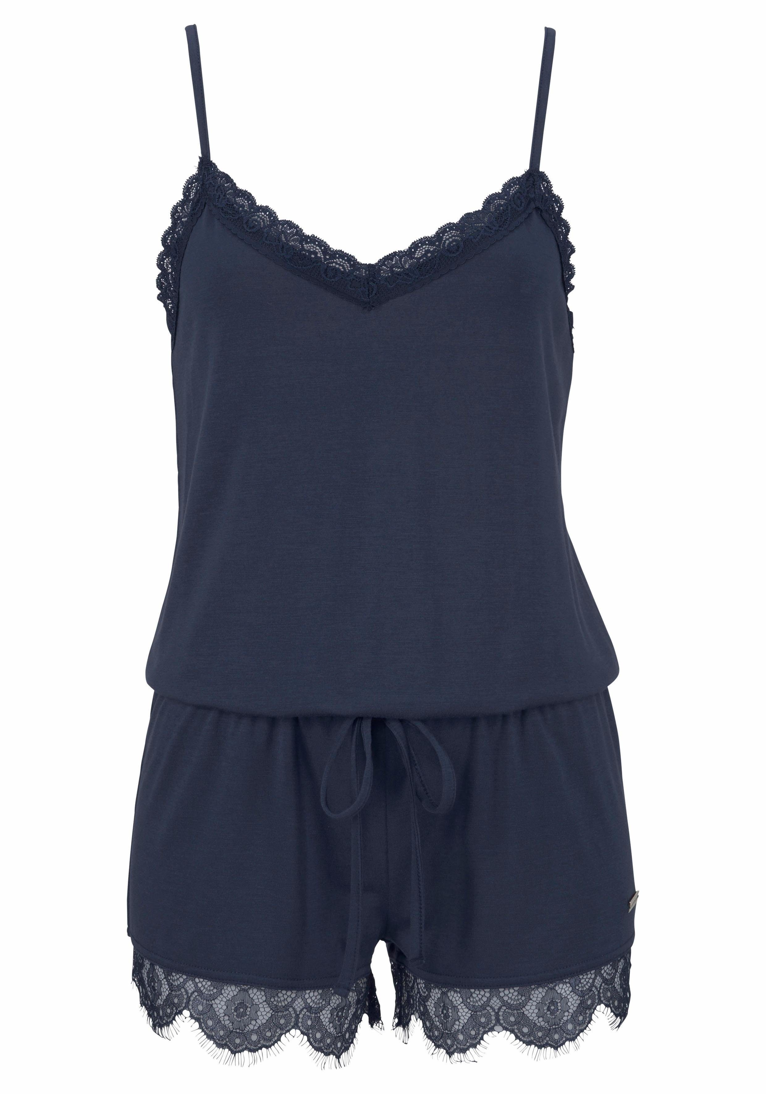 Lascana Playsuit met kanten zoom