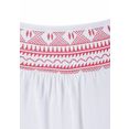 s.oliver red label beachwear shirt met korte mouwen met opgedrukt randdessin wit