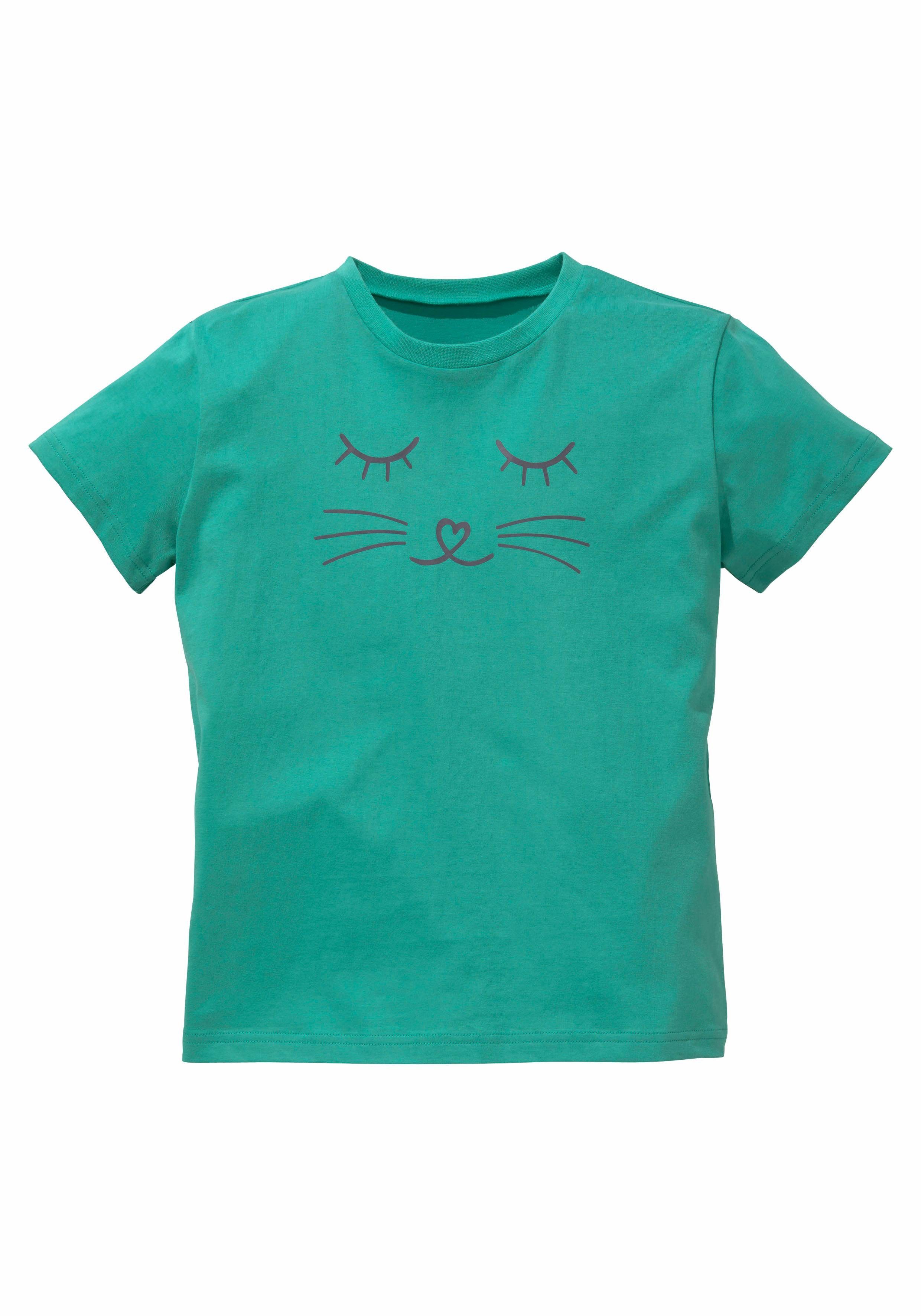 Vivance Pyjama met cat-print (2-delig, 1 stuk)