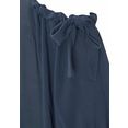 lascana shirt met ronde hals met strikdetail aan de mouw blauw