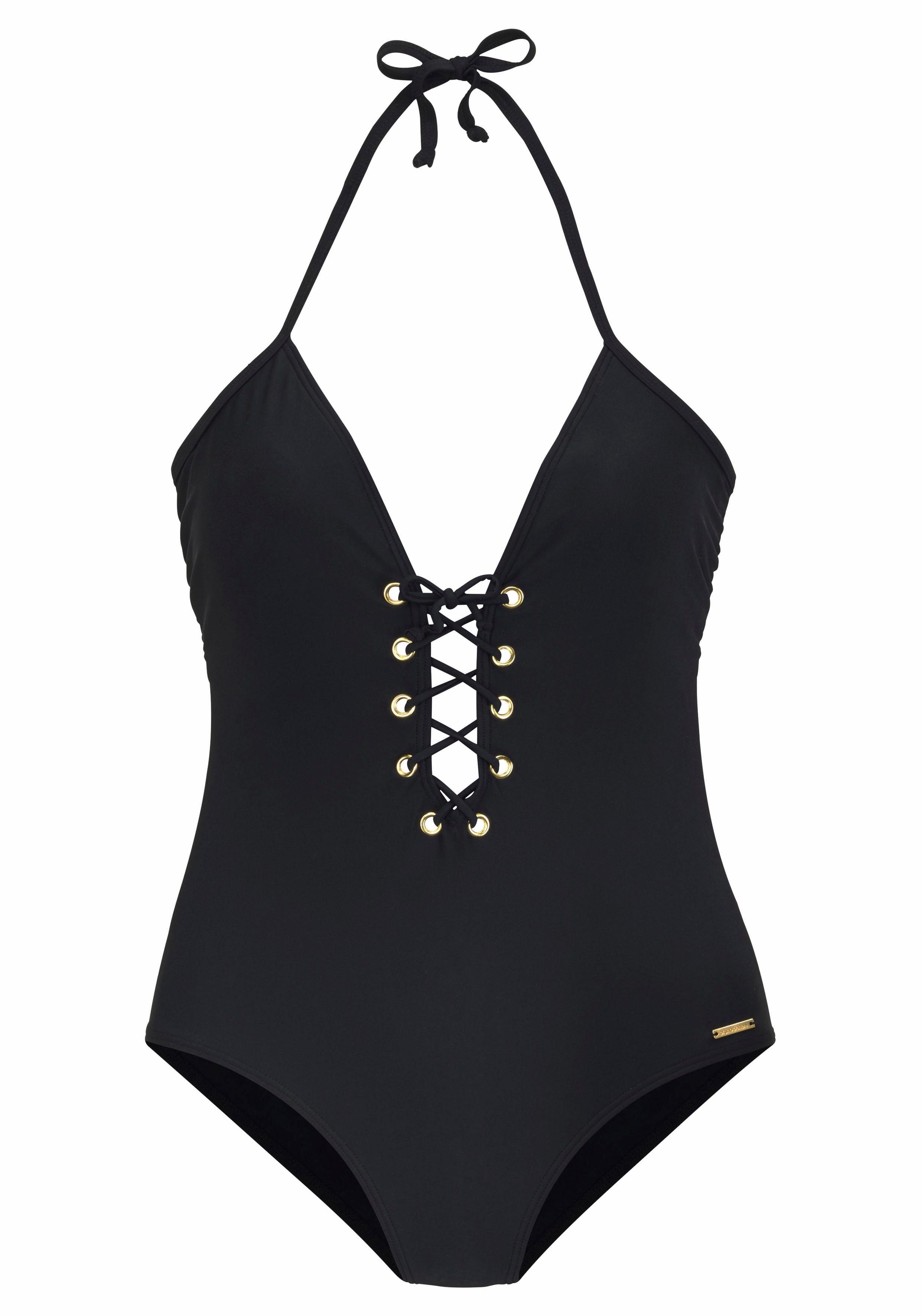 Bruno Banani Badpak met ringen-details