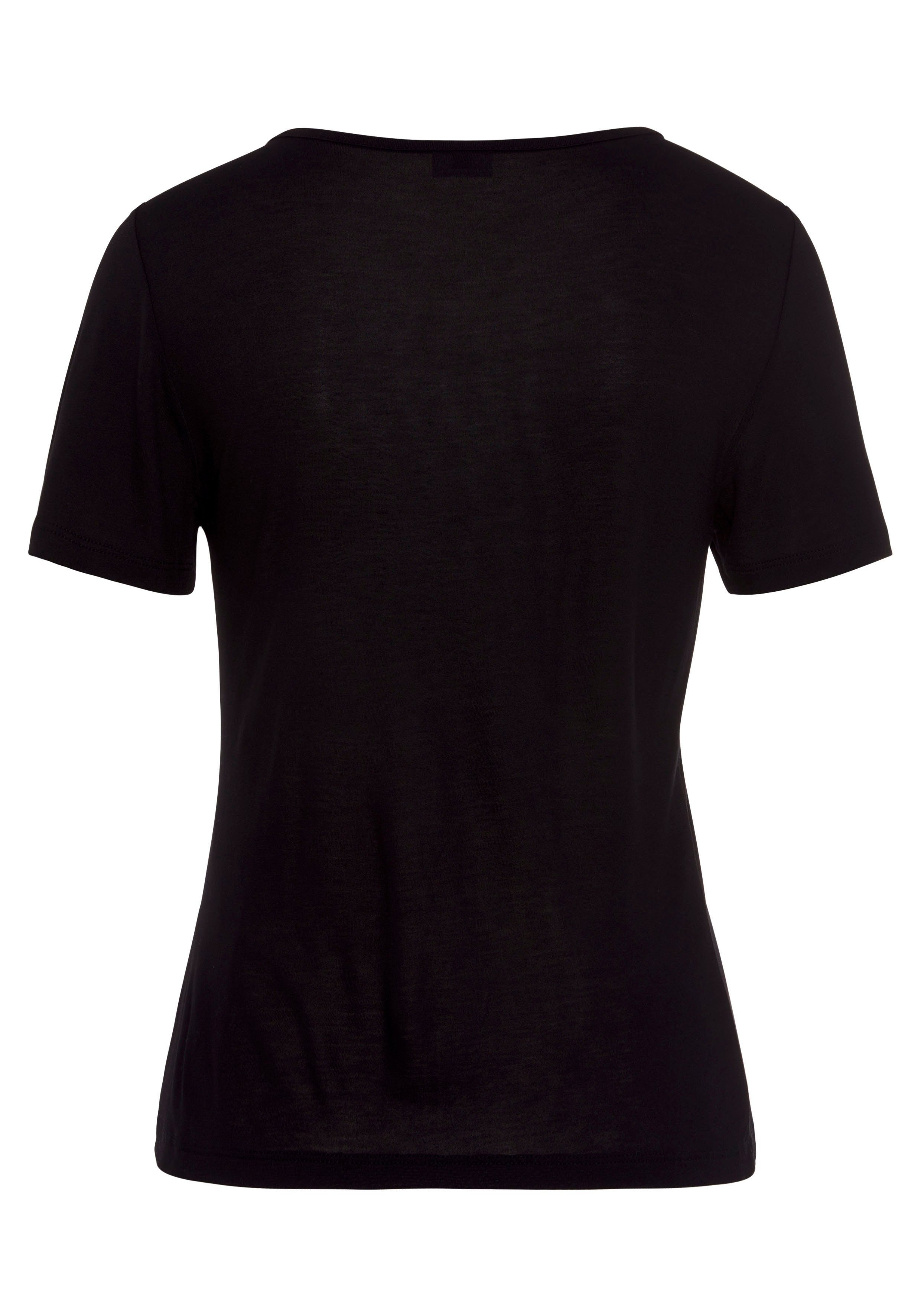 Buffalo Shirt met korte mouwen met cut-outs aan de voorkant, t-shirt, losse pasvorm