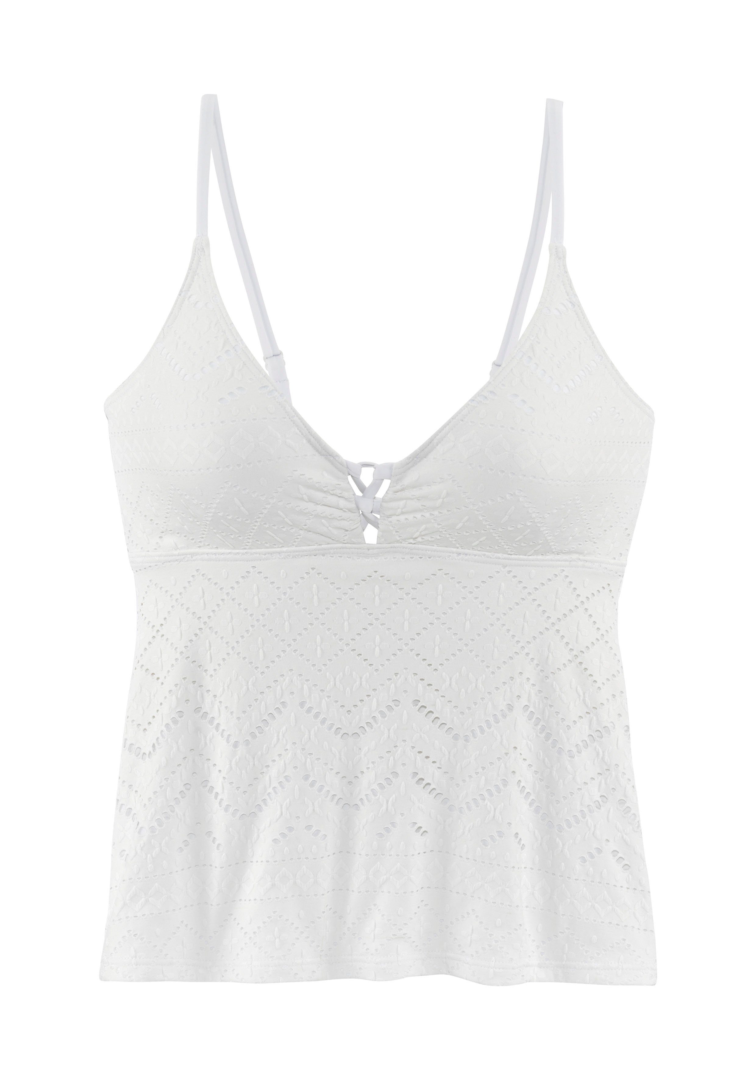 Lascana Tankinitop Omara met broderie anglaise