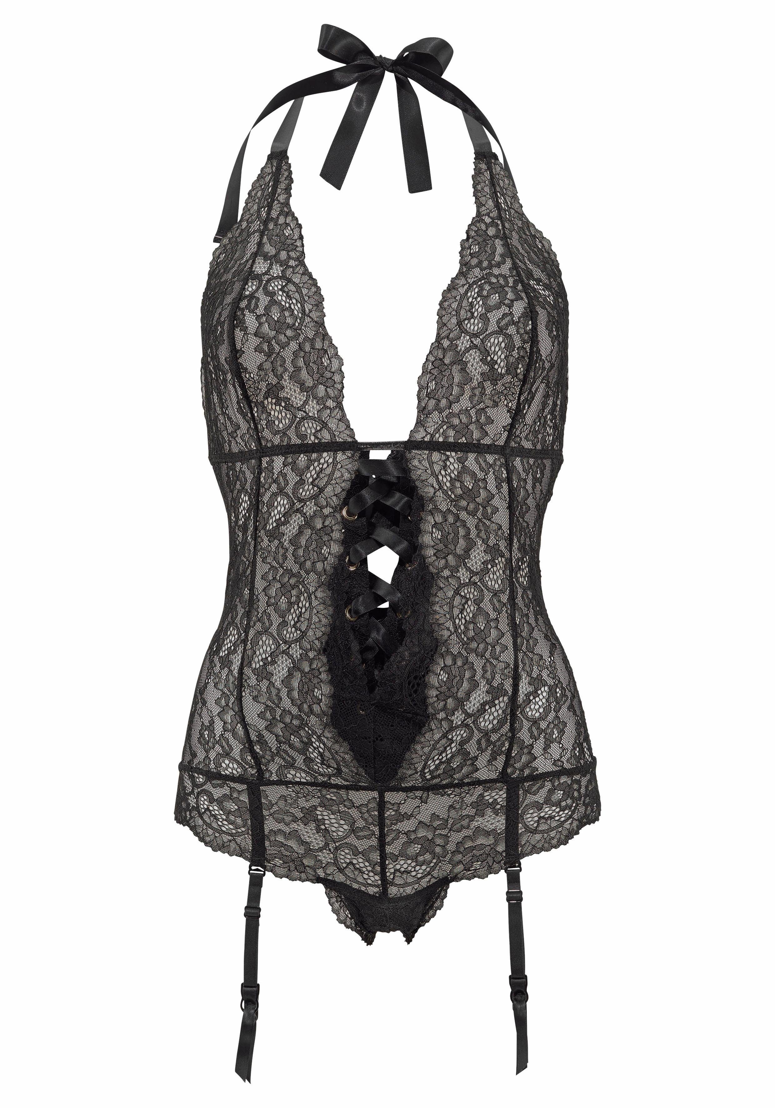 Lascana Stringbody met modieuze halternek, sexy lingerie, sexy ondergoed