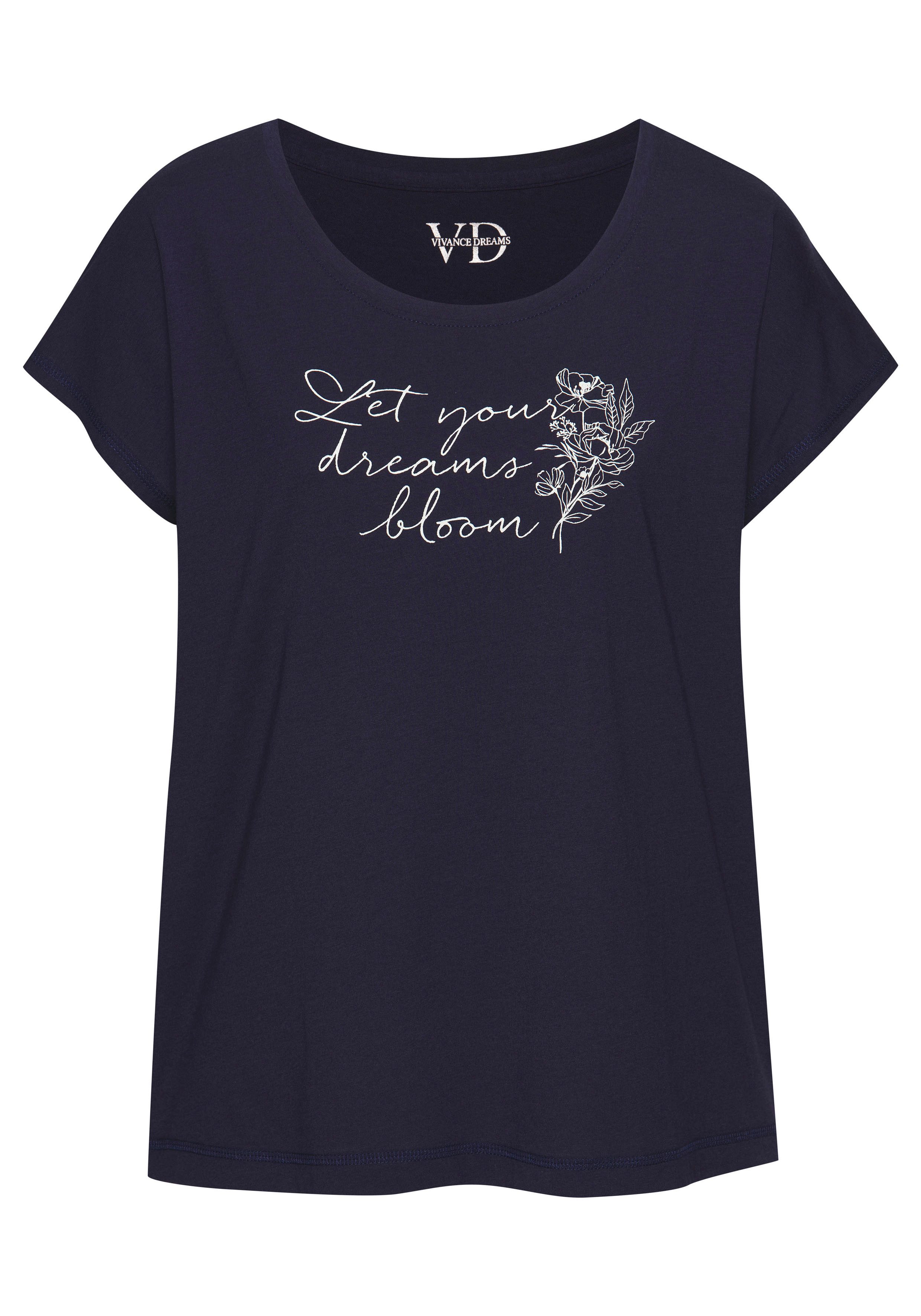 Vivance Dreams Pyjama top met frontprint