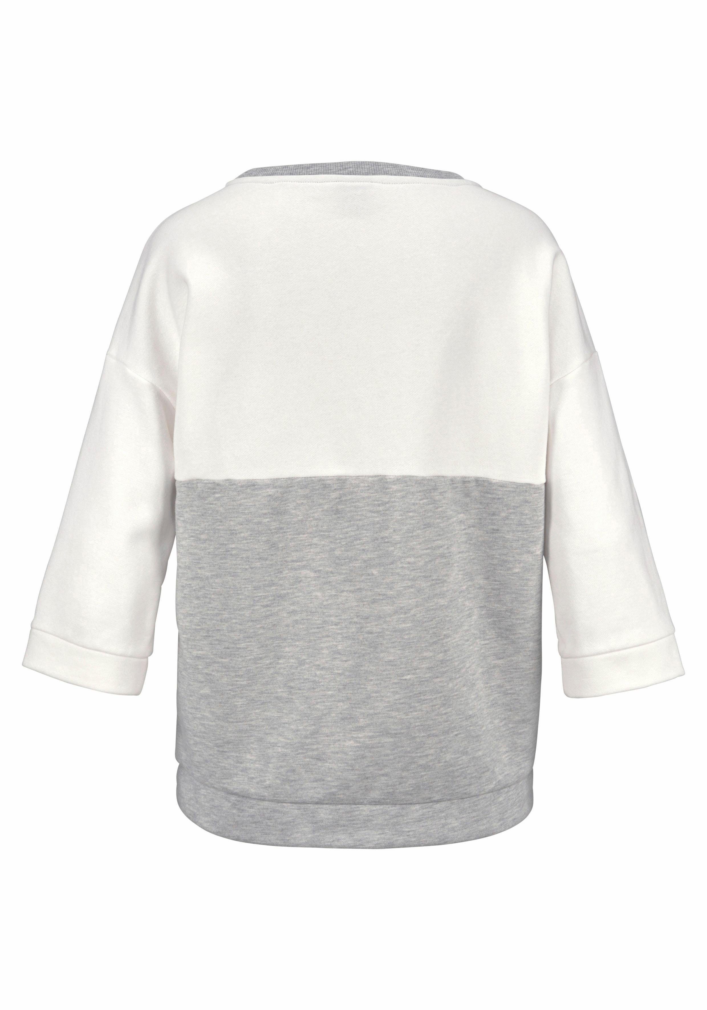 Bench. Sweatshirt in colorblocking ontwerp, loungewear, loungeanzug