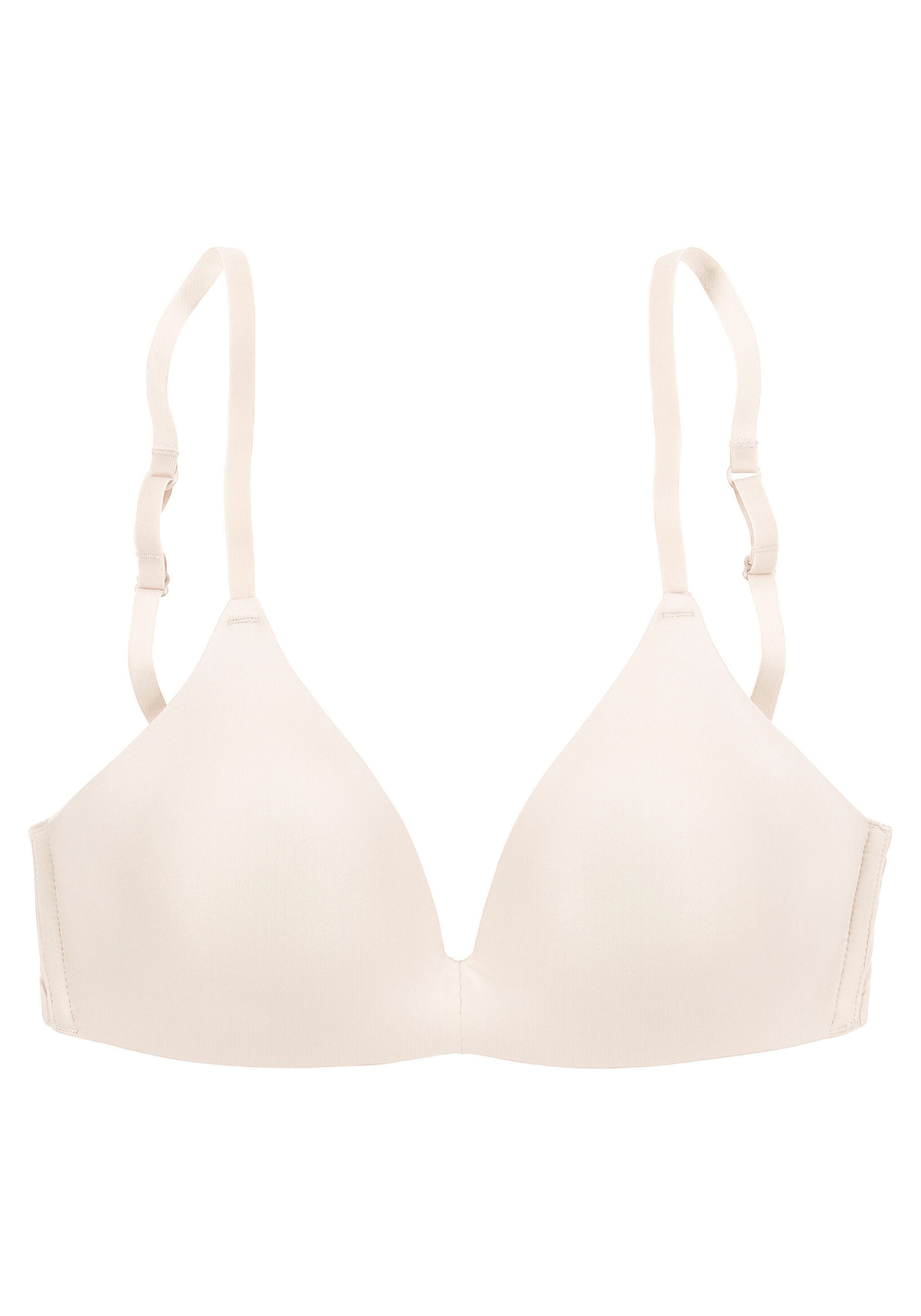 Lascana Push-up-bh zonder beugel, met ingebouwd kussen in de ondercup, basic-bh