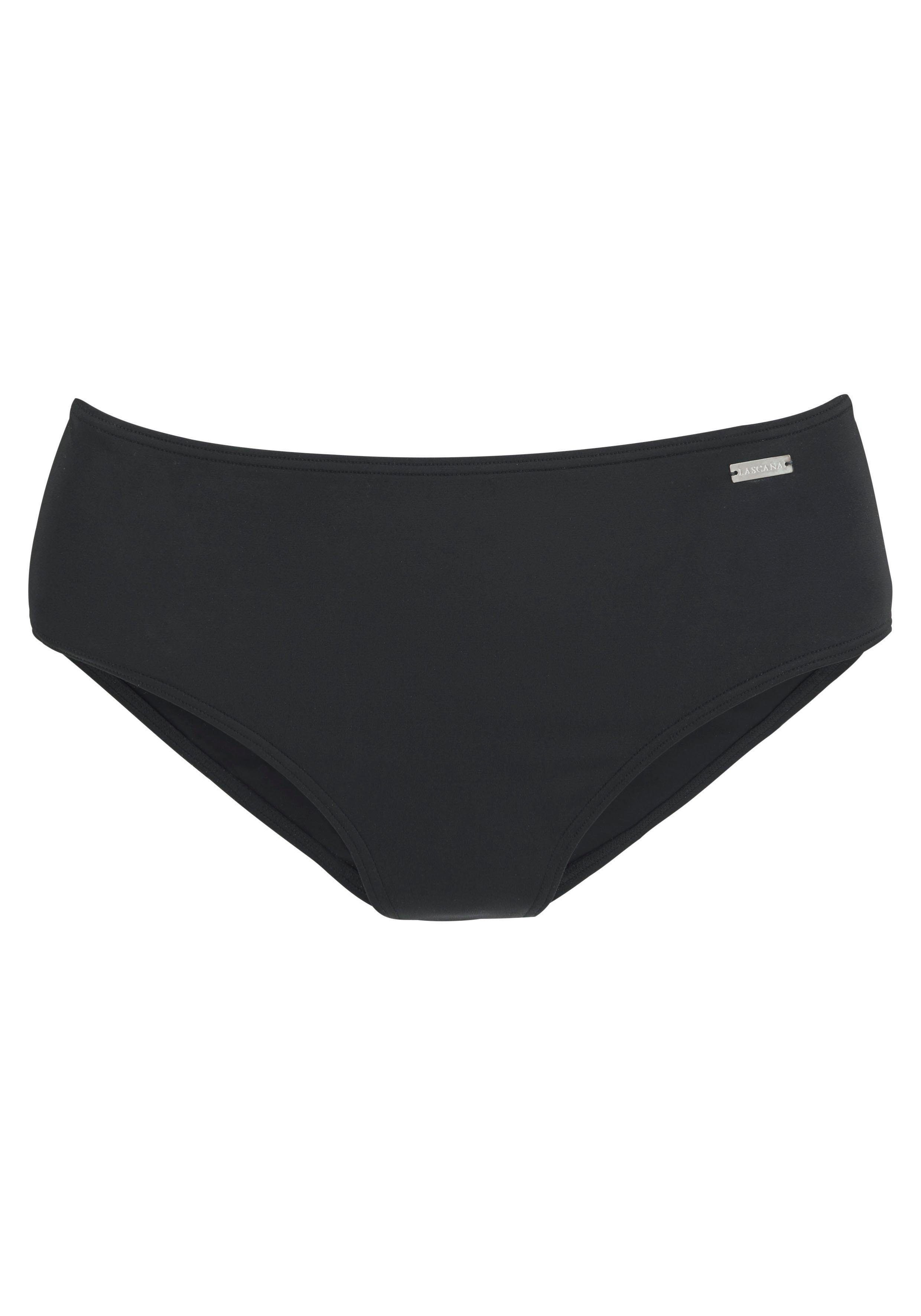 Lascana Bikinibroekje met hoger geknipt model bikini broekjes maat 48 zwart