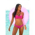 s.oliver red label beachwear bikinibroekje spain met aangerimpelde zijbandjes roze