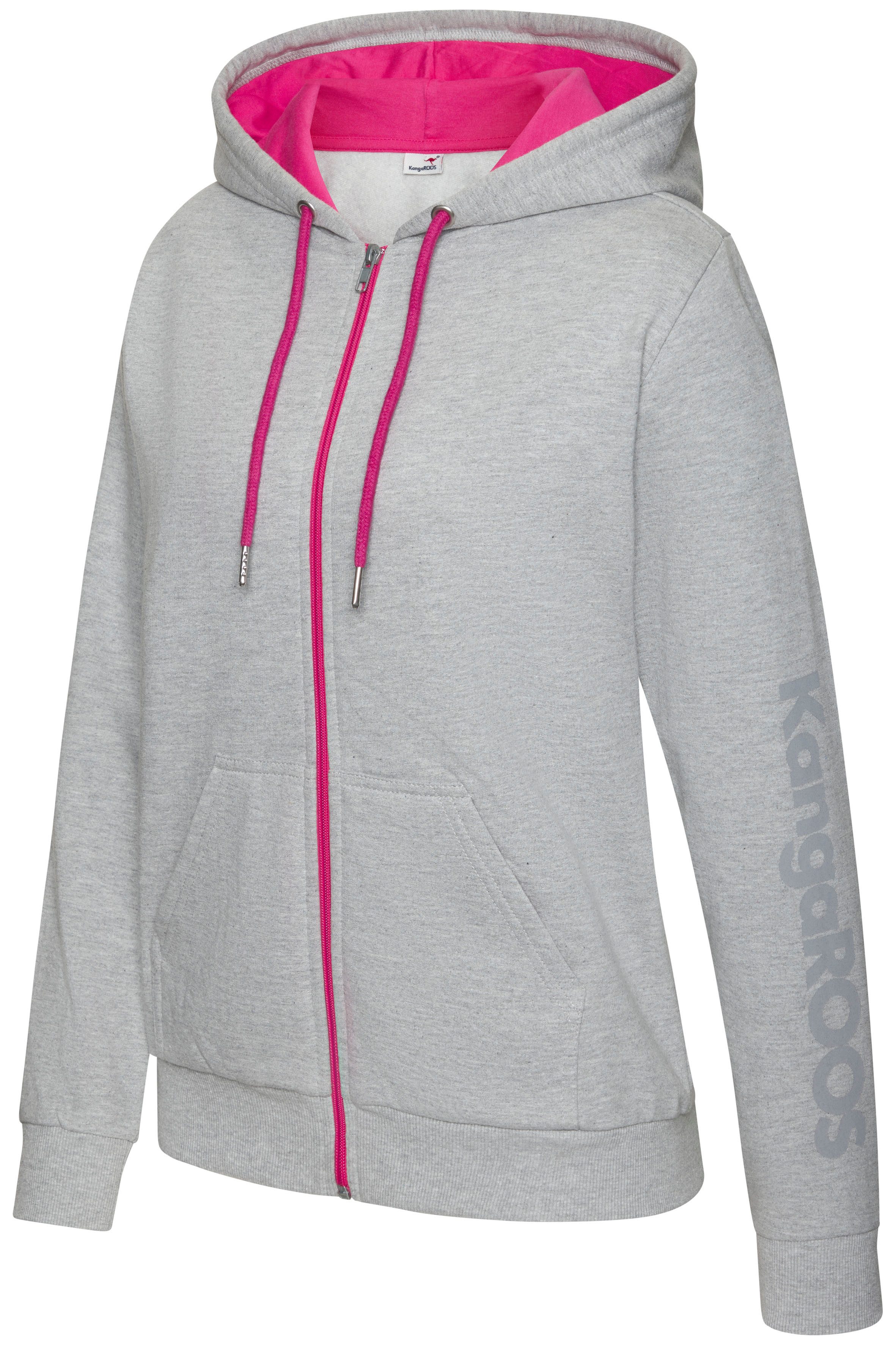 KangaROOS Sweatvest met contrasterende details, loungewear