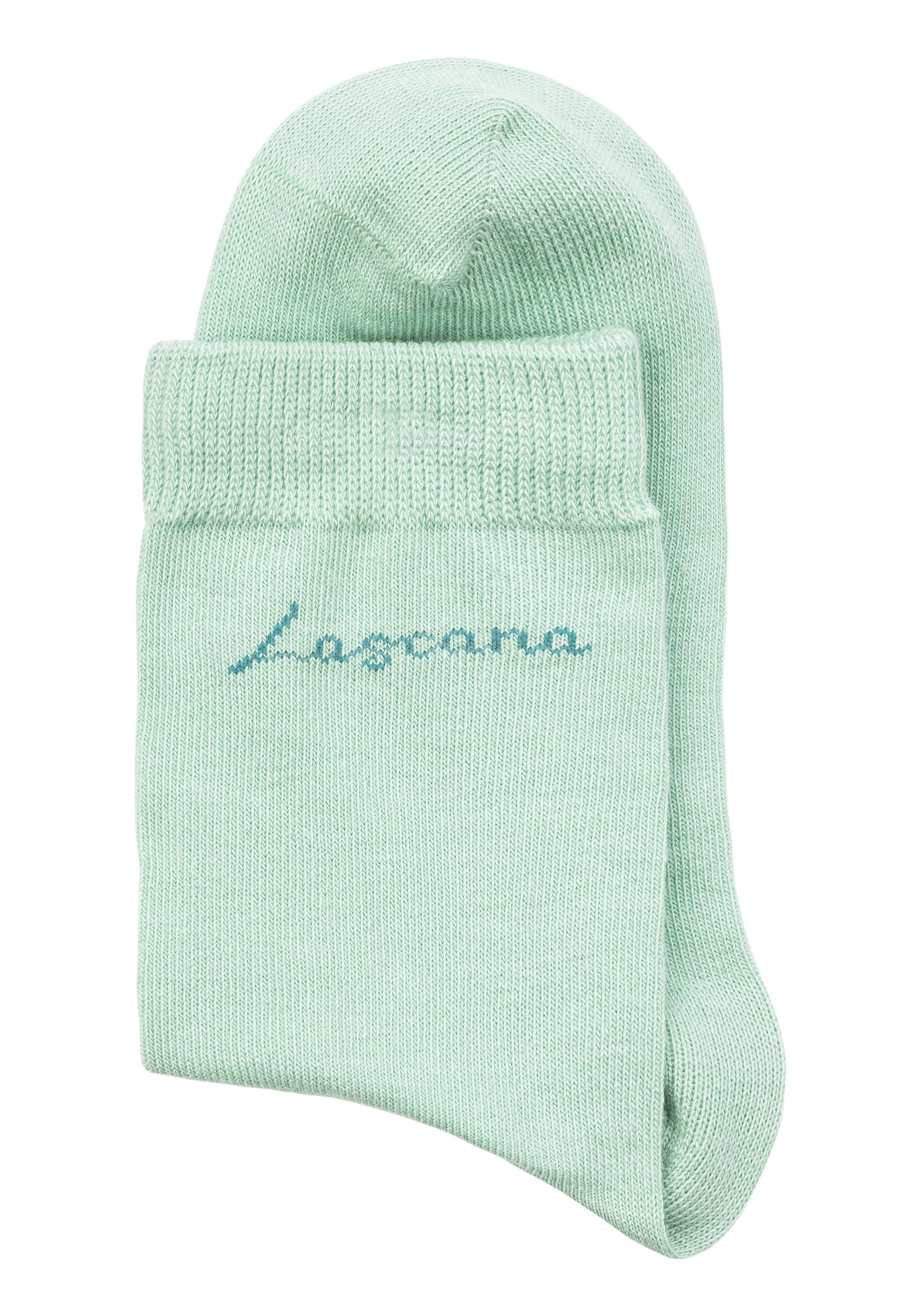 Lascana Basic sokken Believe in Yourself in aantrekkelijke cadeauverpakking (box, 4 paar)