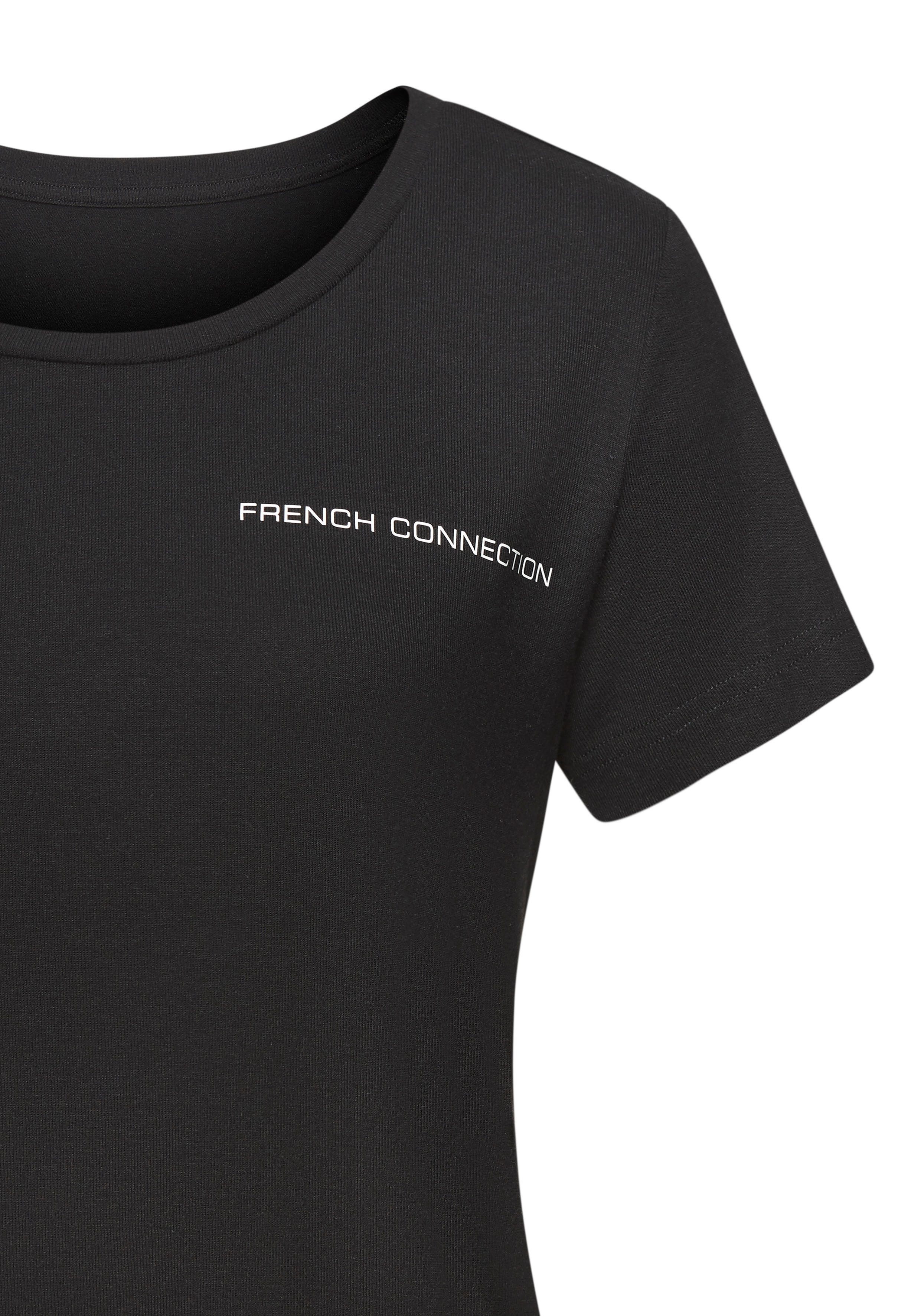 French Connection T-shirt met kleine logoprint op borsthoogte