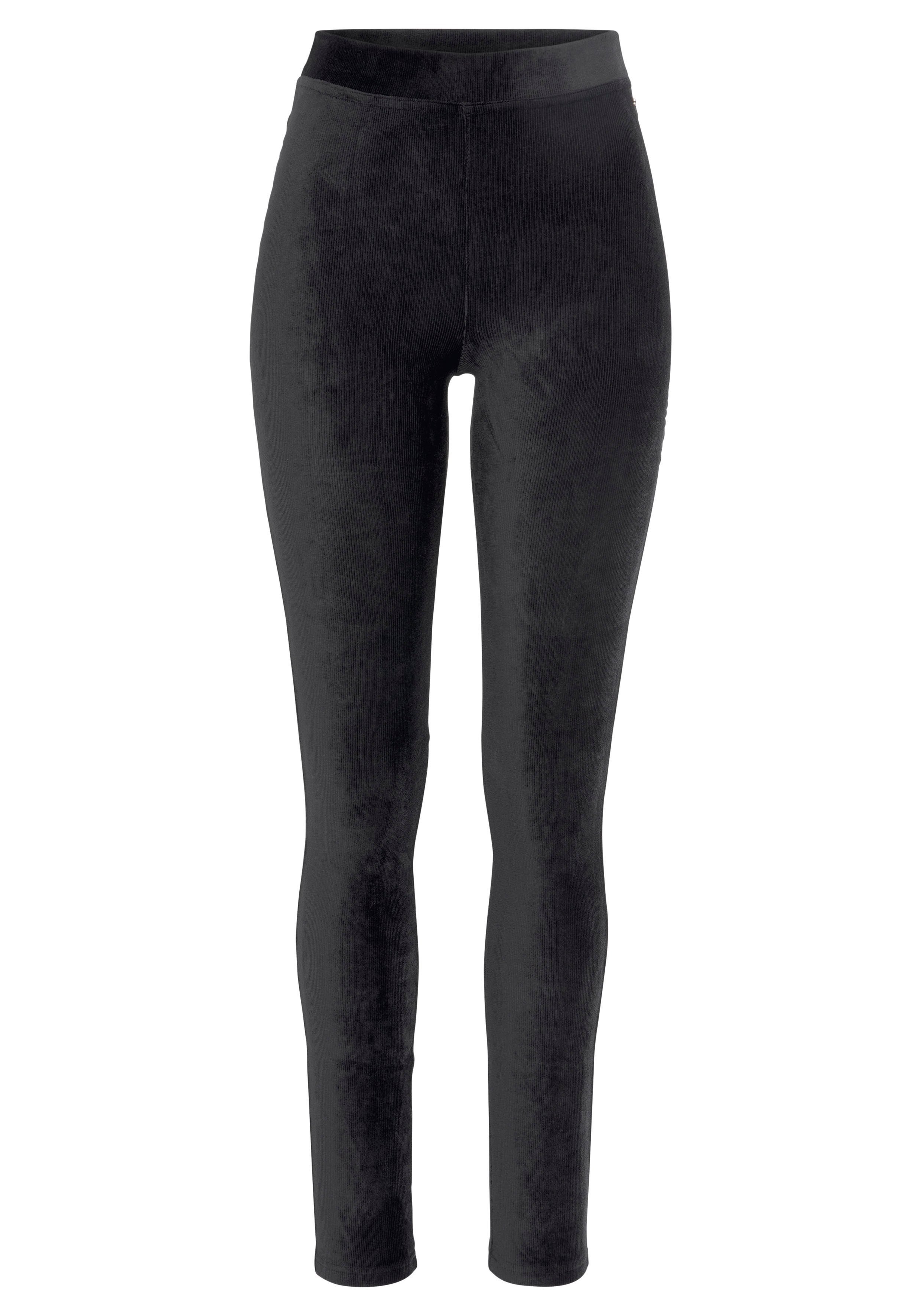 Lascana Legging uit zacht materiaal in cordlook, loungewear