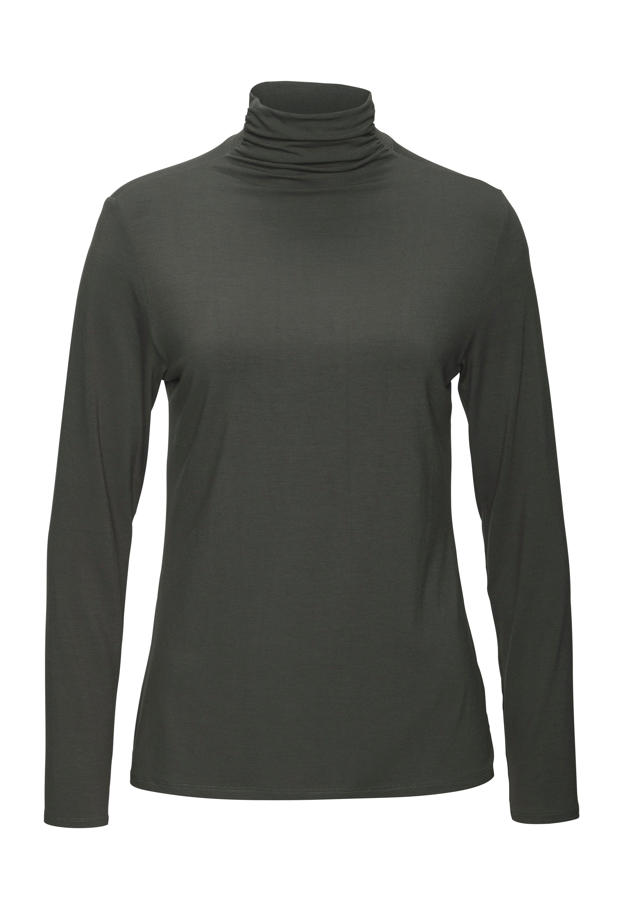 Lascana Shirt met staande kraag Van zachte viscose-stretch van zachte viscosekwaliteit (Set van 2)
