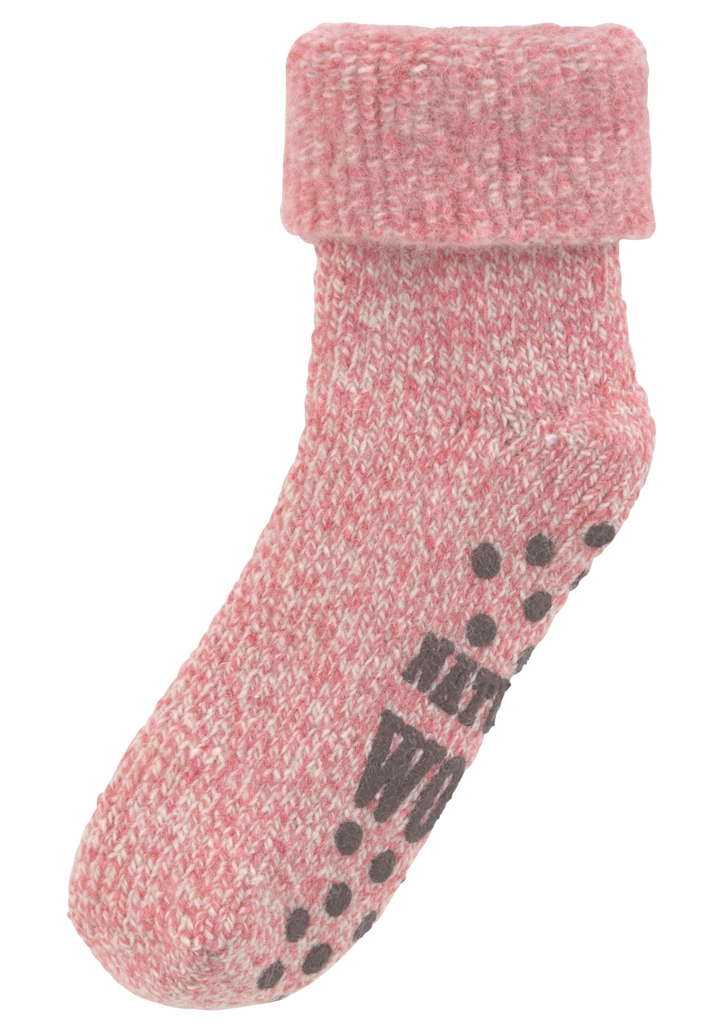 Lavana ABS-sokken gebreid met antislip zool (set, 1 paar)