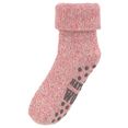 sympatico abs-sokken gebreid met antislip zool (1 paar) roze