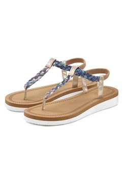 venice beach teenslippers sandalen met modieuze print veganistisch blauw