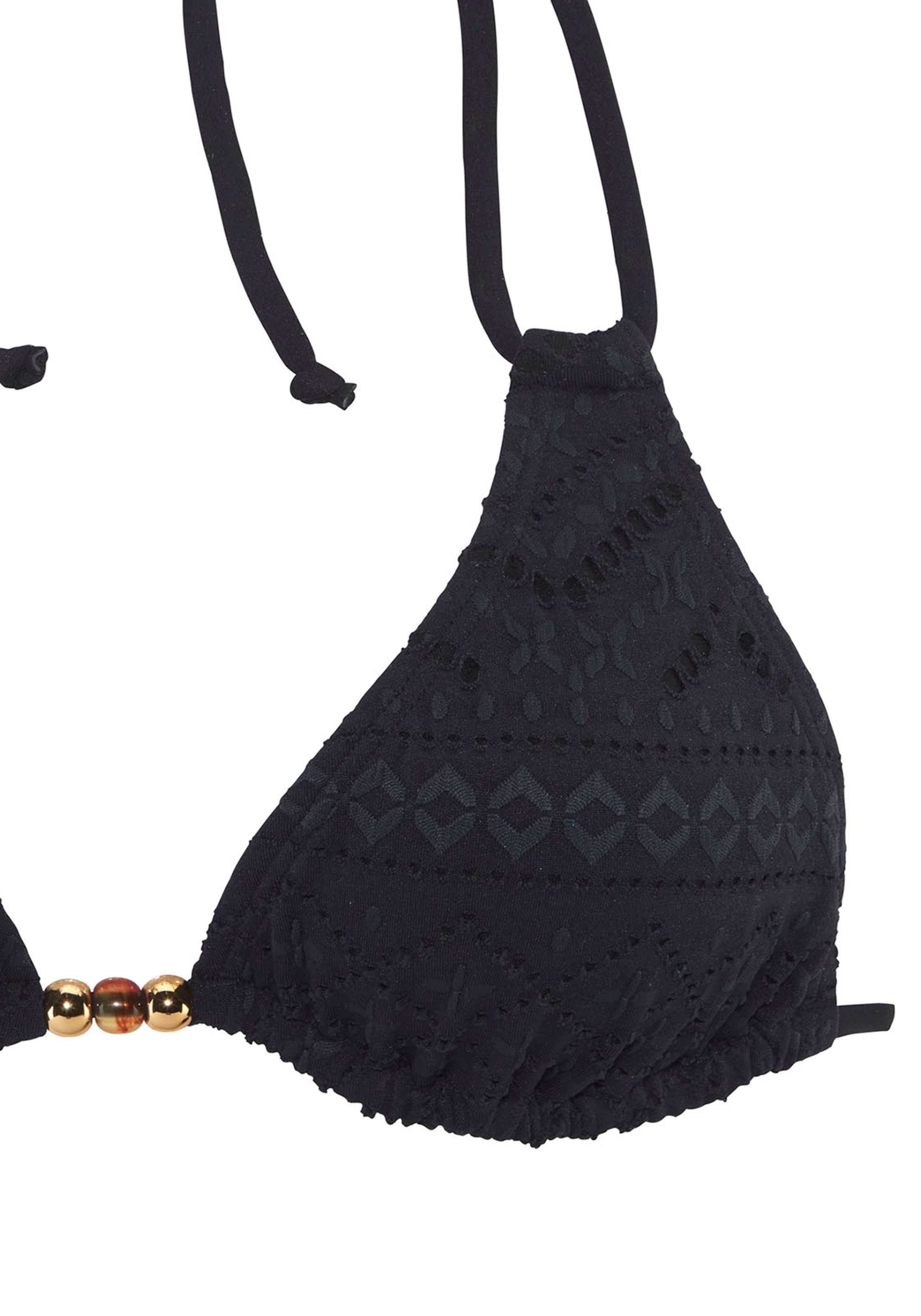 Lascana Triangel-bikinitop Omara met broderie anglaise