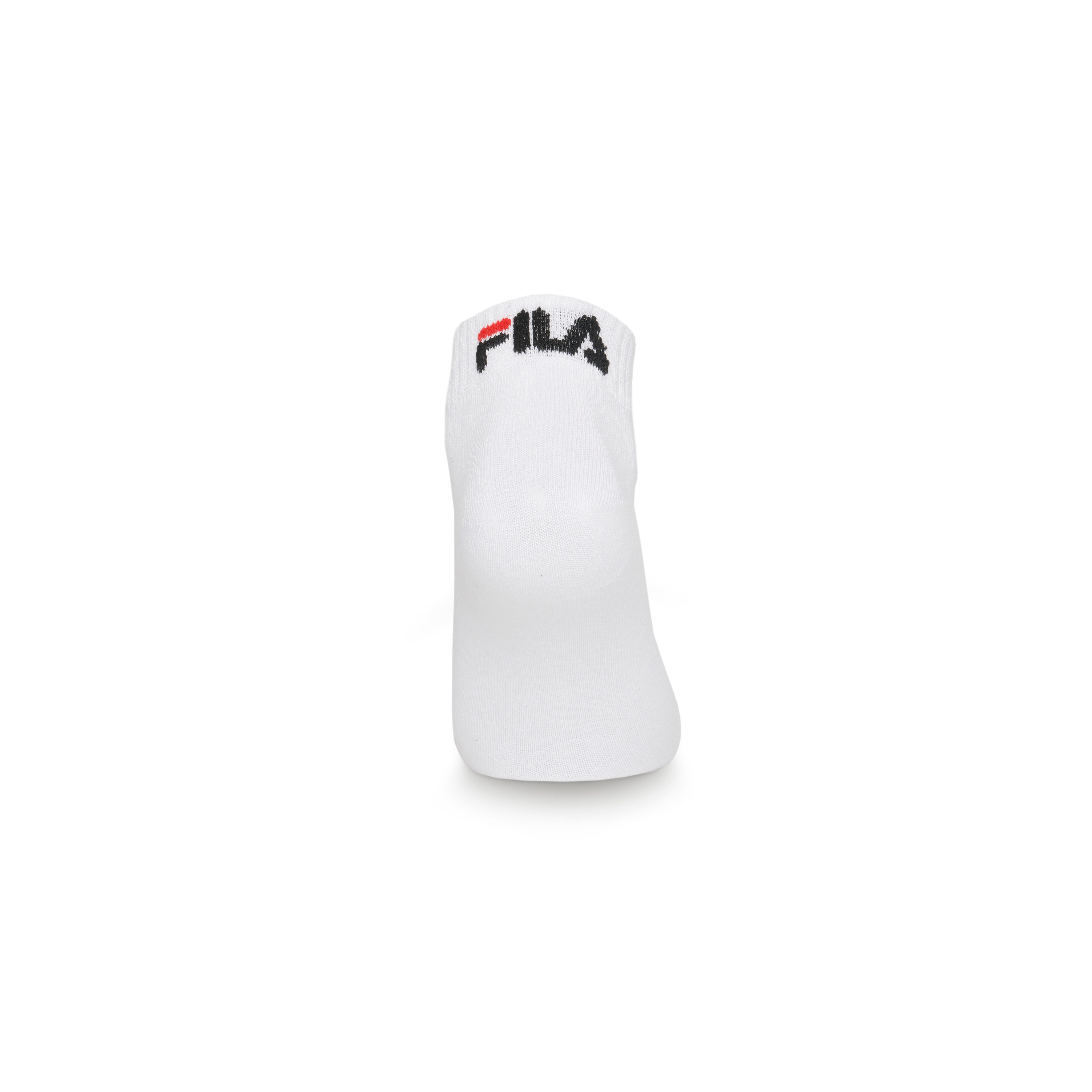 Fila Korte sokken UNISEX INVISIBLE PLAIN SOCKS Katoenmengsel, ribboorden, platte teennaad (6 paar, Set van 6)