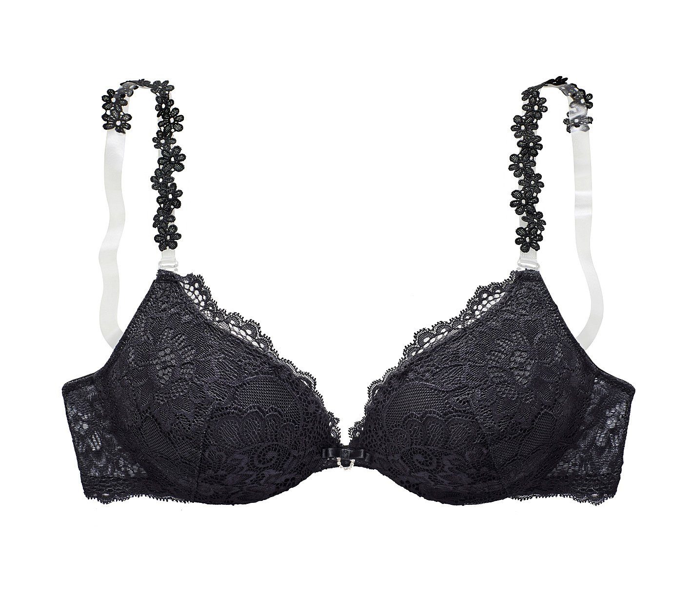 Vivance Push-up-bh met 3 extravagante bandjes om te verwisselen, sexy lingerie