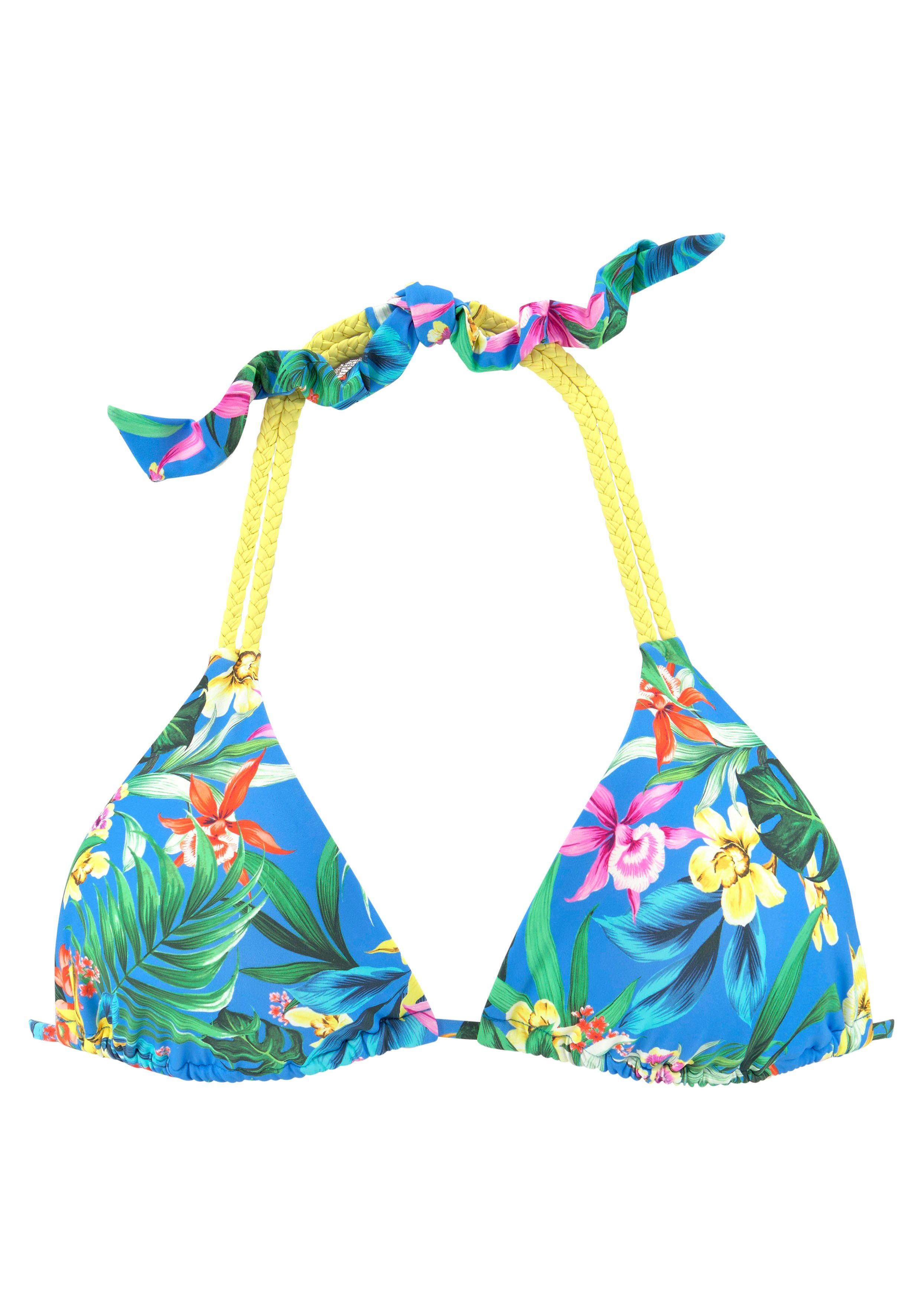venice beach triangel-bikinitop hanni blauw