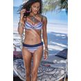 s.oliver red label beachwear bikinitop met beugels barcelona met moderne etnoprint blauw