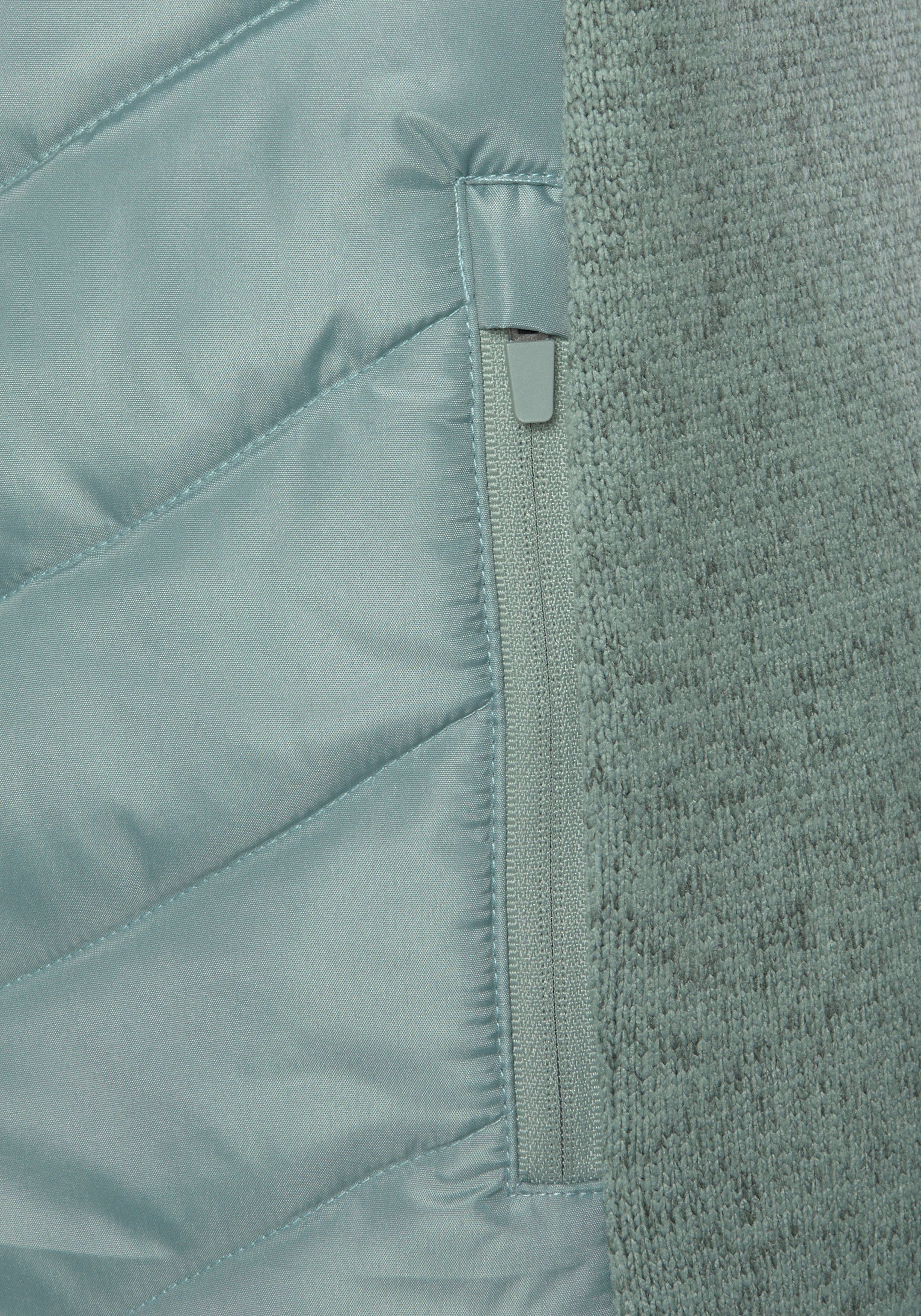 Vivance Gewatteerde jas met tricot-fleece-mouwen