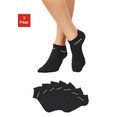 chiemsee sneakersokken met ingebreid logo (7 paar) zwart
