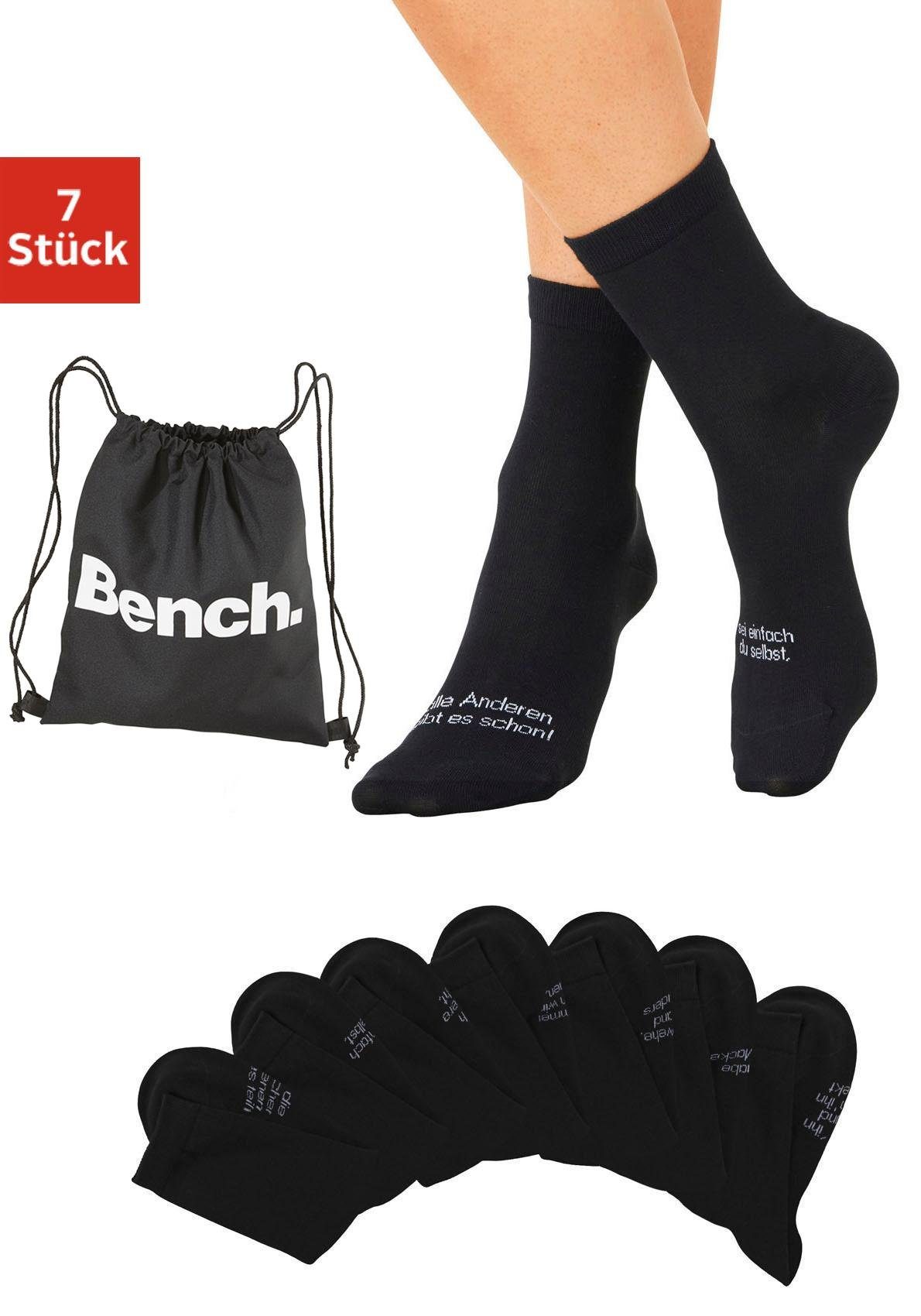 Bench. Sokken met gymtasje (set, 7 paar)