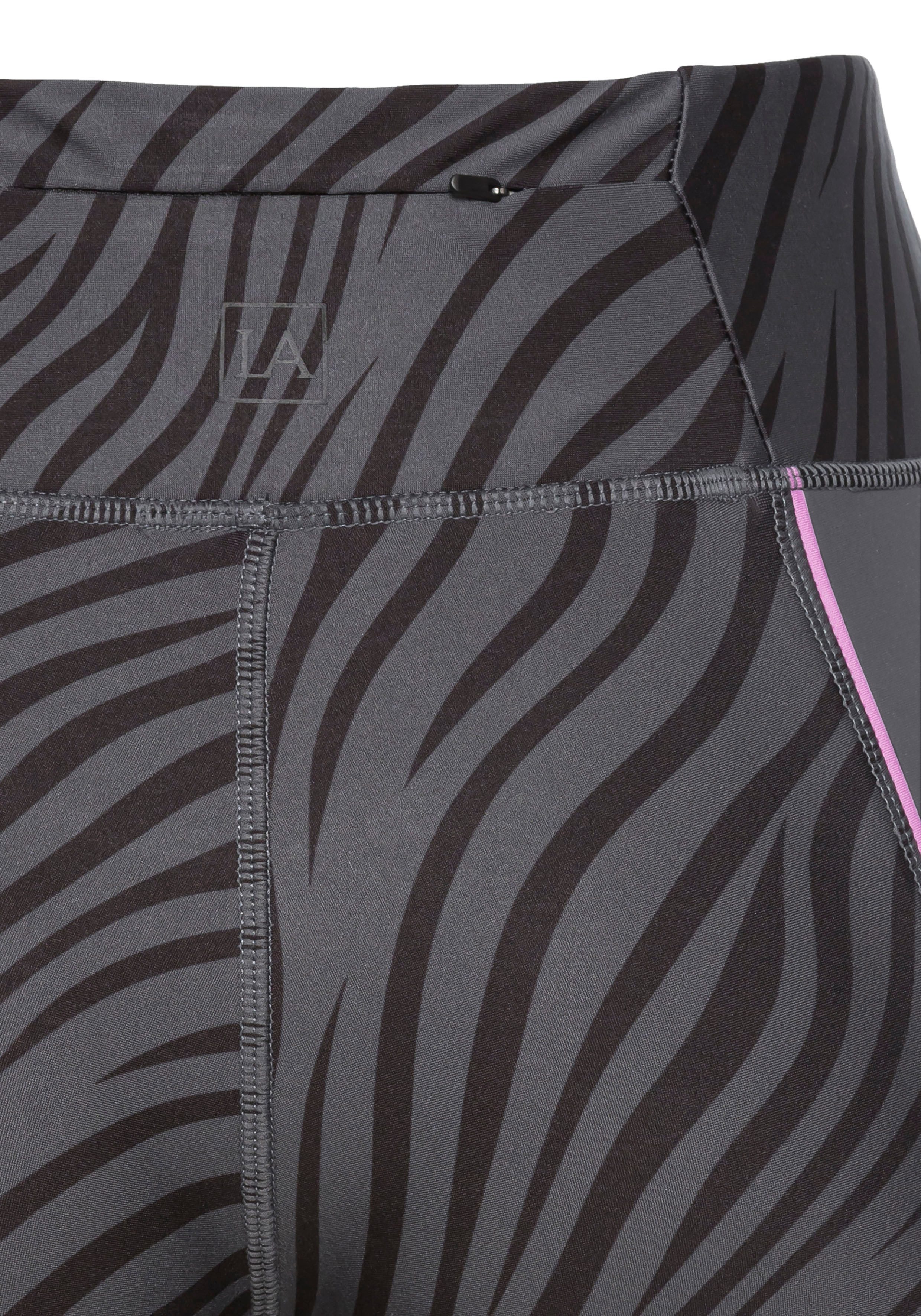 active by Lascana Legging -Sportleggings met zebramotief