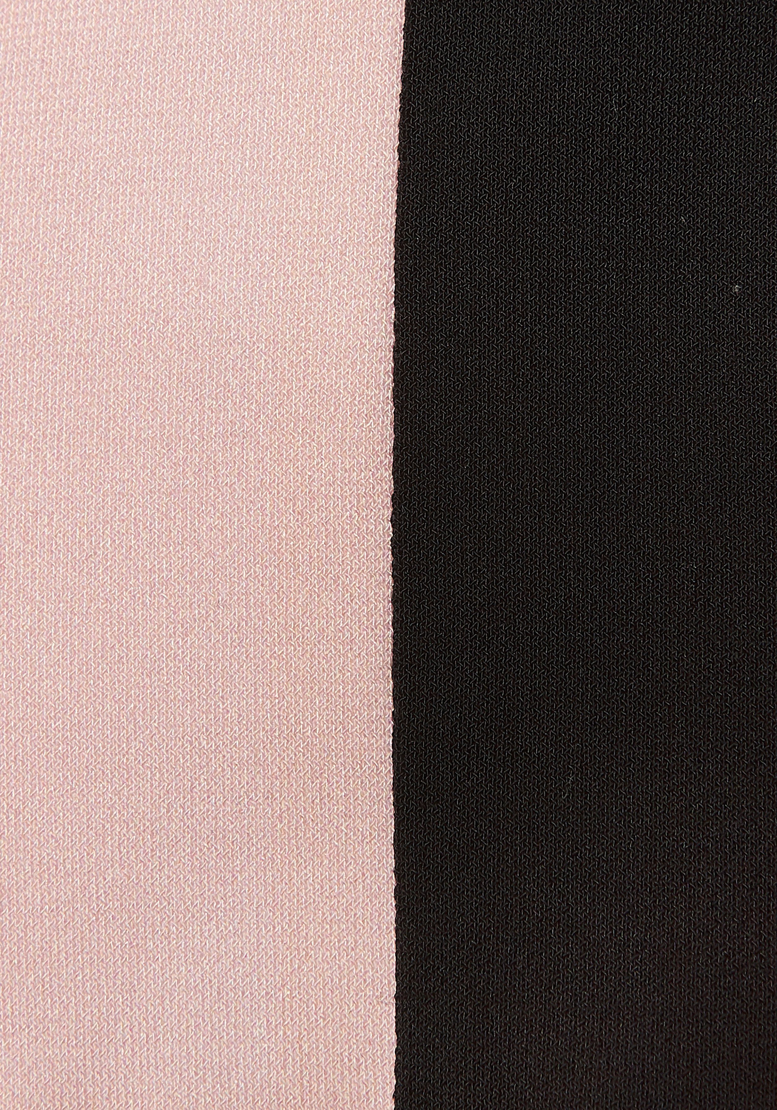 Vivance Shirt met korte mouwen met sportieve contraststrepen