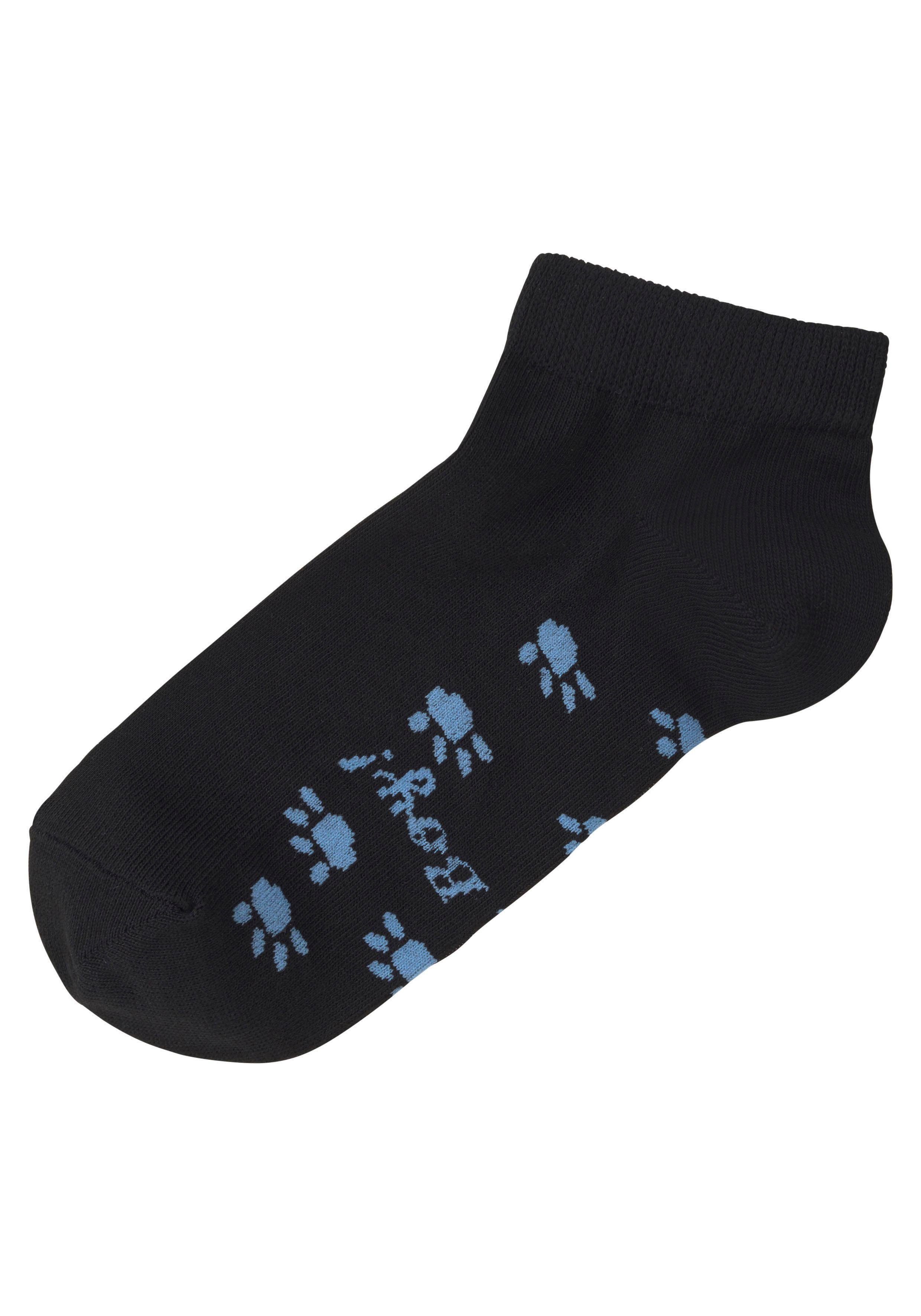 Arizona Sneakersokken met leuk potendesign onder de zool (set, 5 paar)