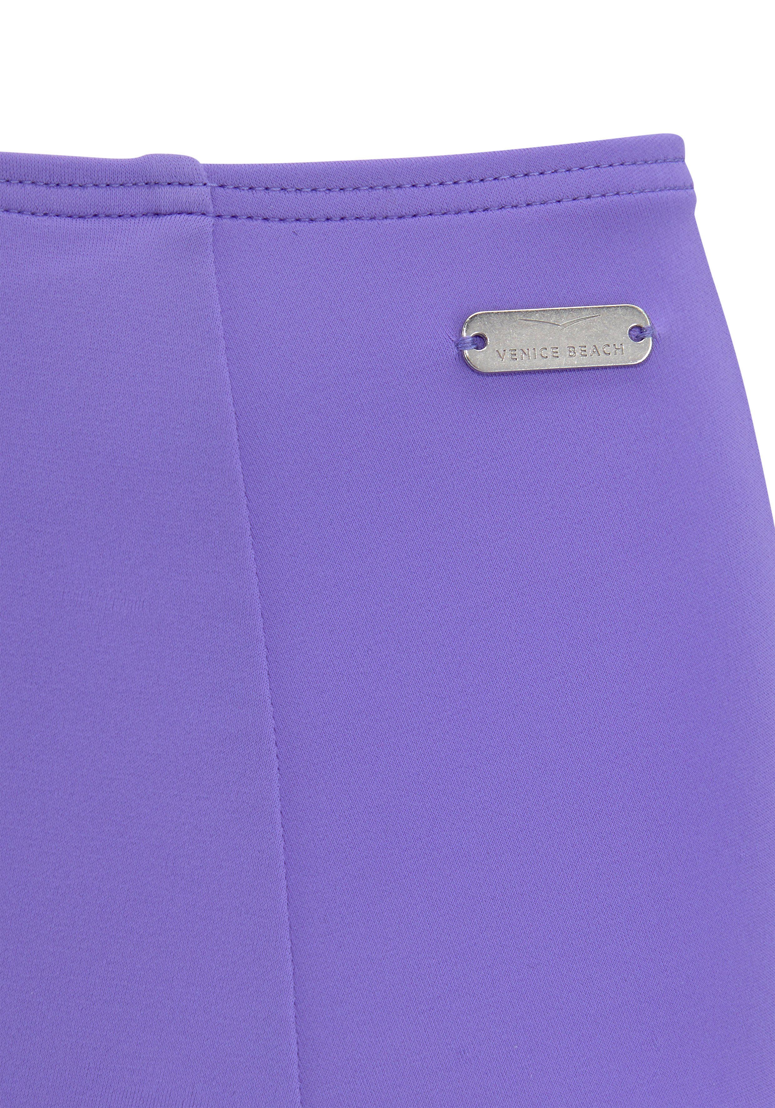 Venice Beach Highwaist-bikinibroekje Planeet in trendy belijning