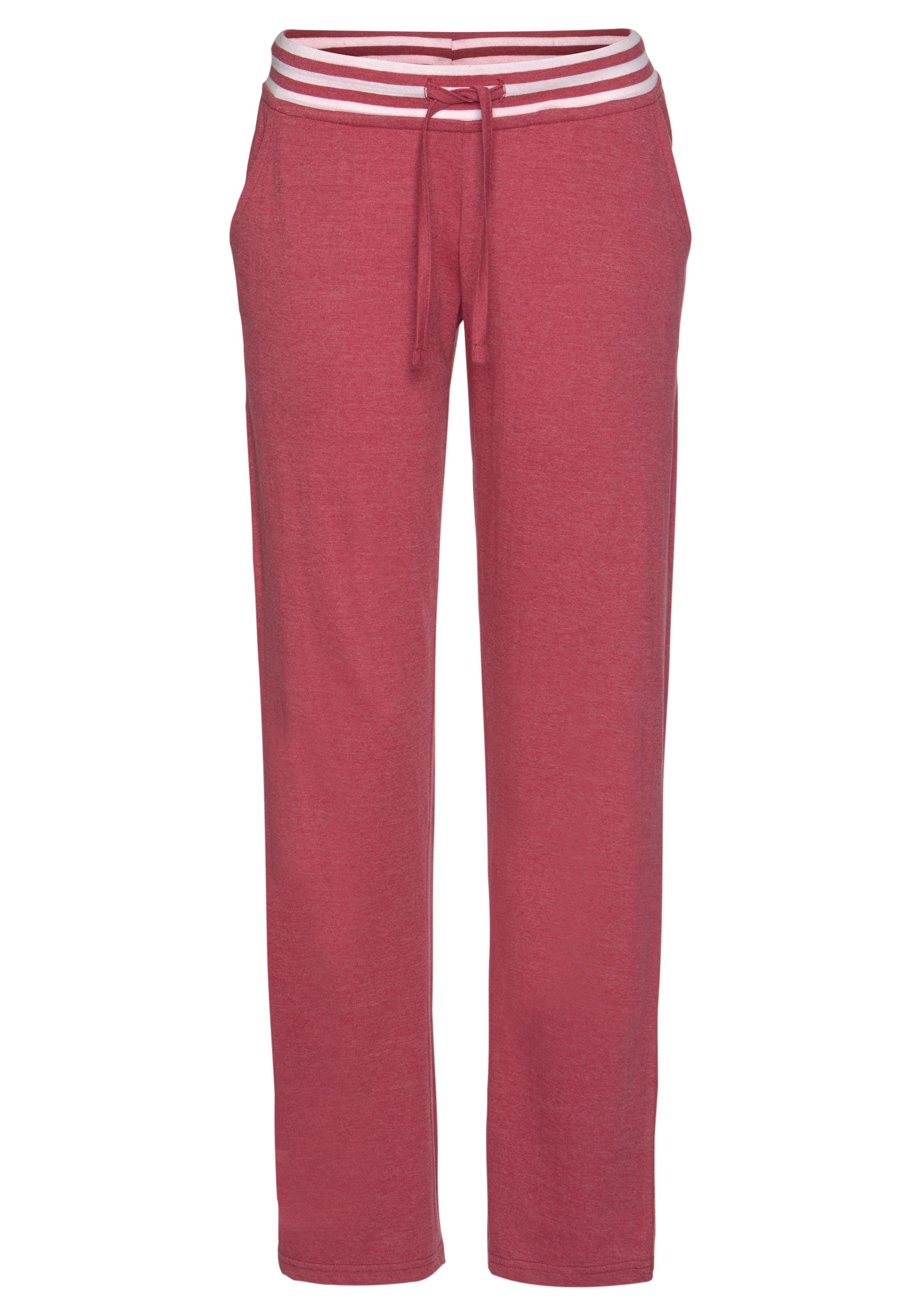 Arizona Pyjama met gestreepte boorden (2-delig, 1 stuk)
