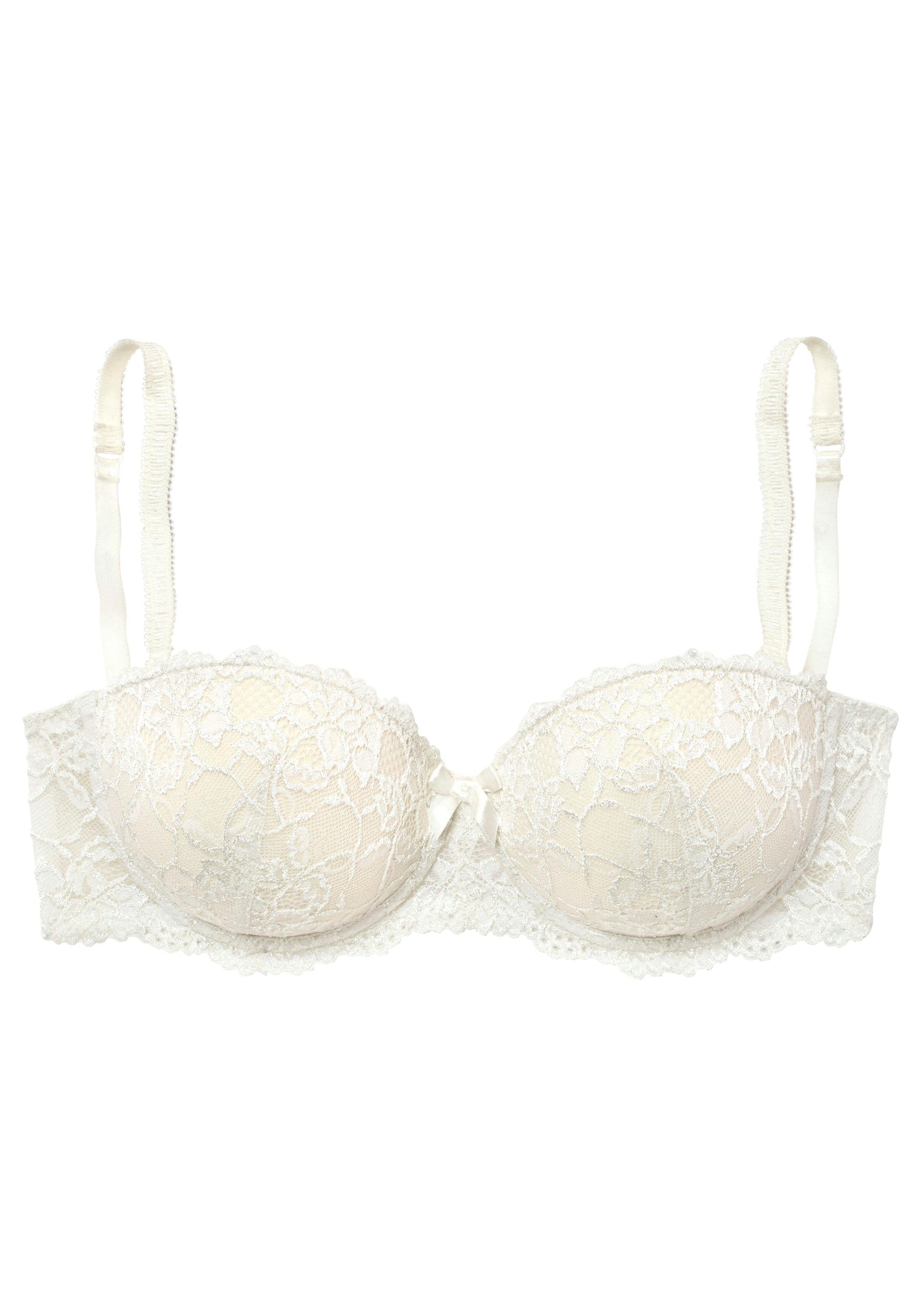 Vivance Balconette-bh met afneembare bandjes en push-upvullingen, dessous