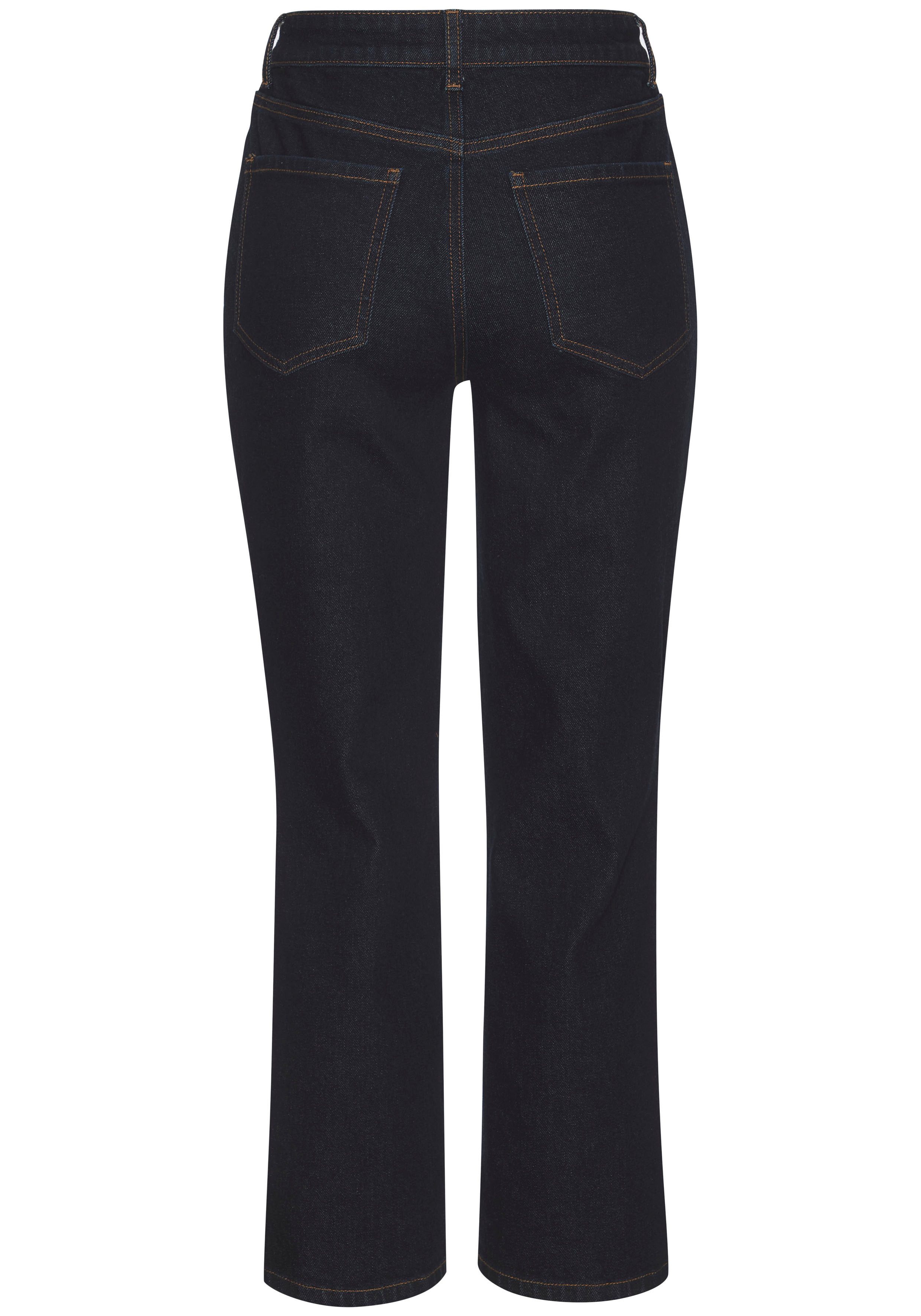 Lascana Ankle jeans met stretch, elastische jeans in rechte pasvorm