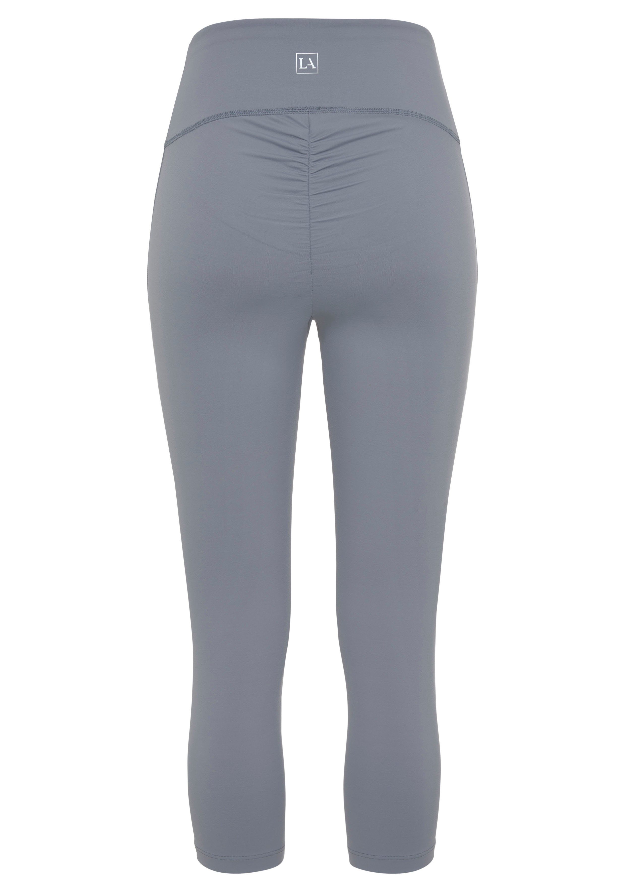 active by Lascana Caprilegging met kleine rimpeling, loungewear