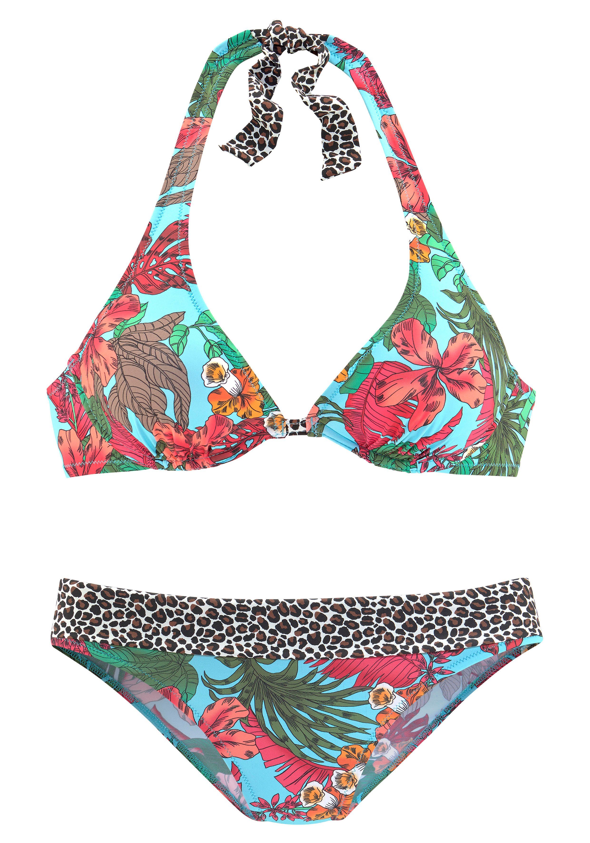Bruno Banani Beugelbikini met patroonmix beugel bikini's maat 36 B multicolor