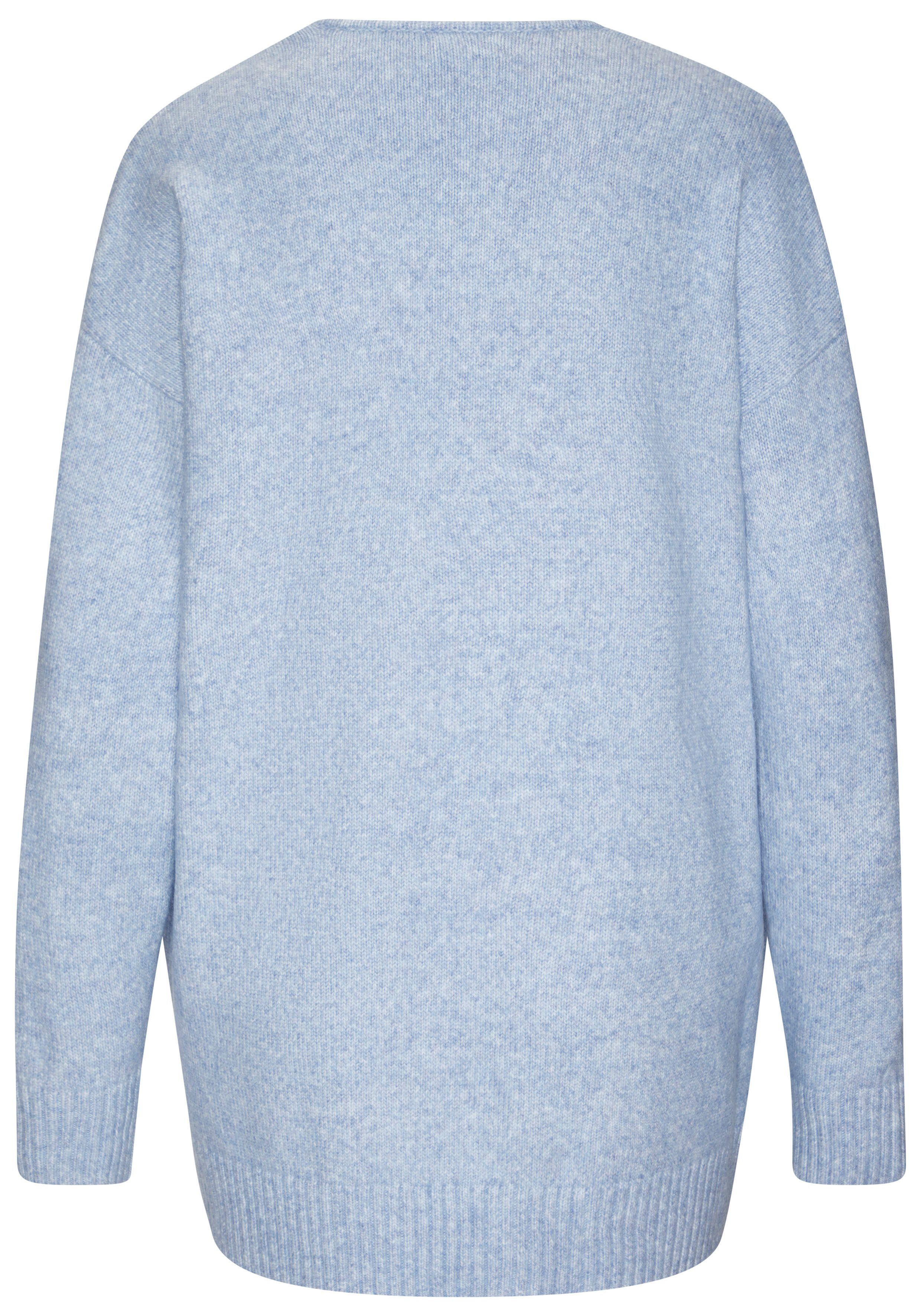 Vivance Vest van knuffelige breikwaliteit, cardigan (set, Met sjaal)