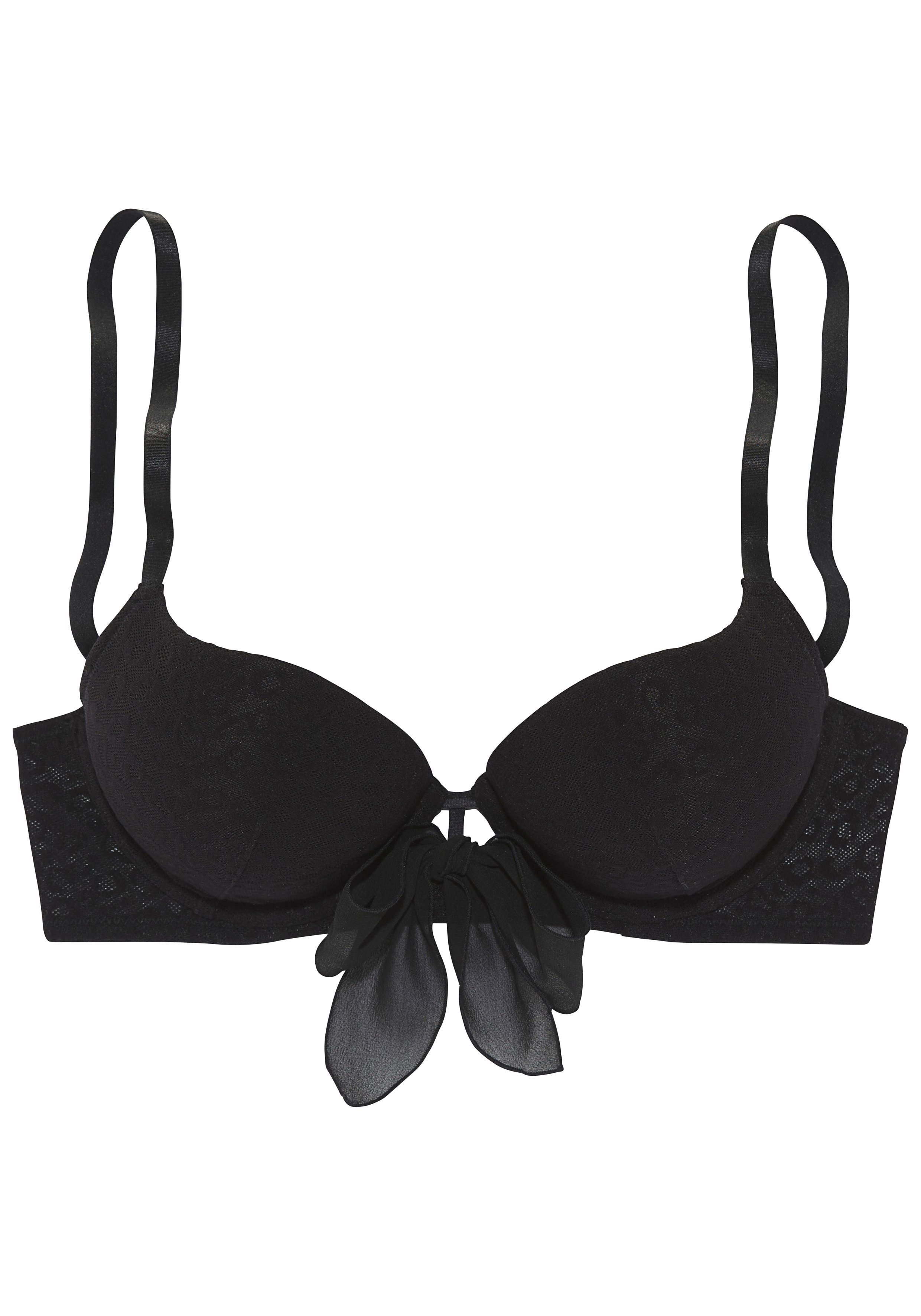 Vivance Push-up-bh ANNA met beugel en vrouwelijke strik aan de voorkant, sexy lingerie