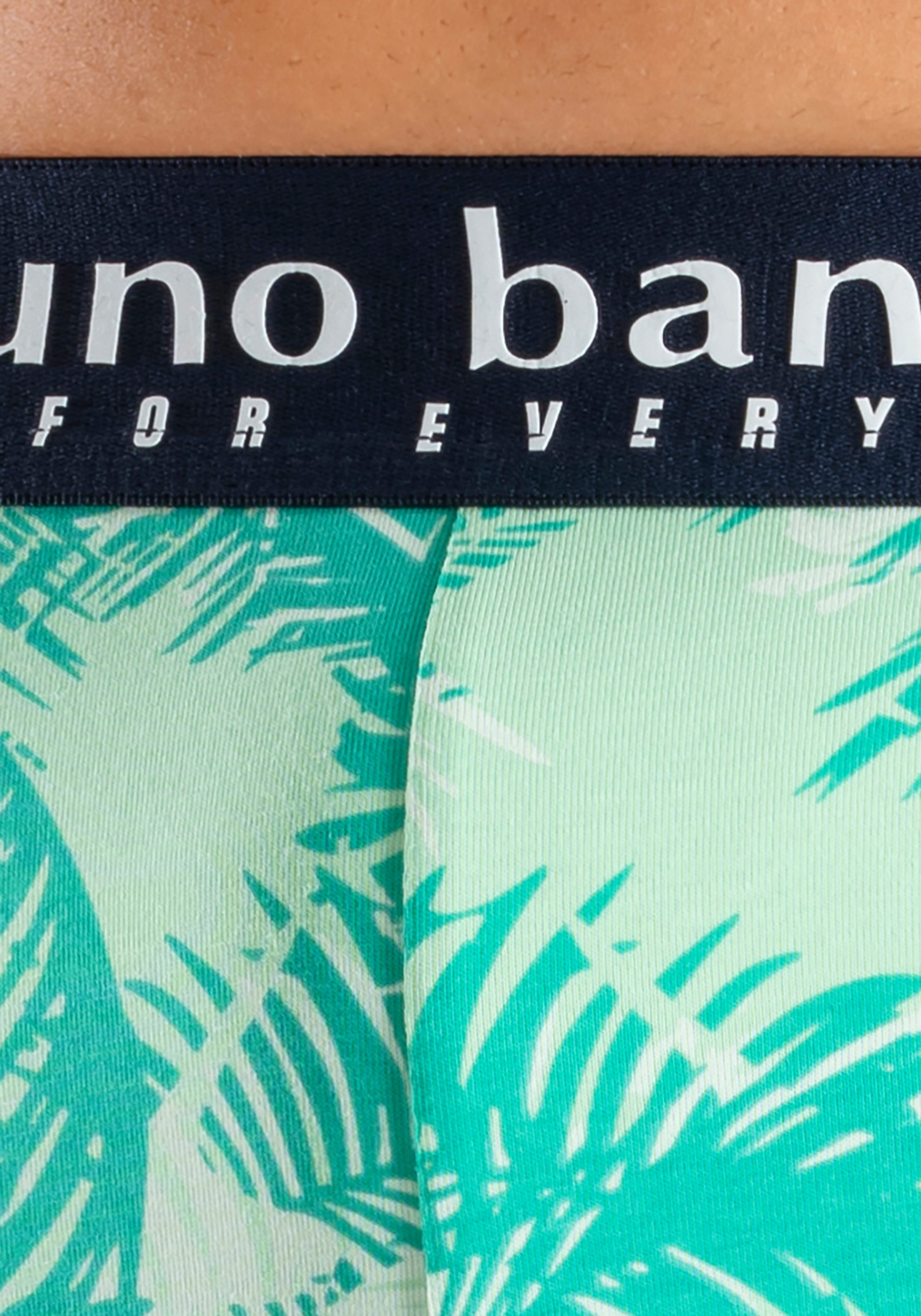 Bruno Banani Boxershort voor heren met palmprint en effen van katoenmix (4 stuks, Set van 4)