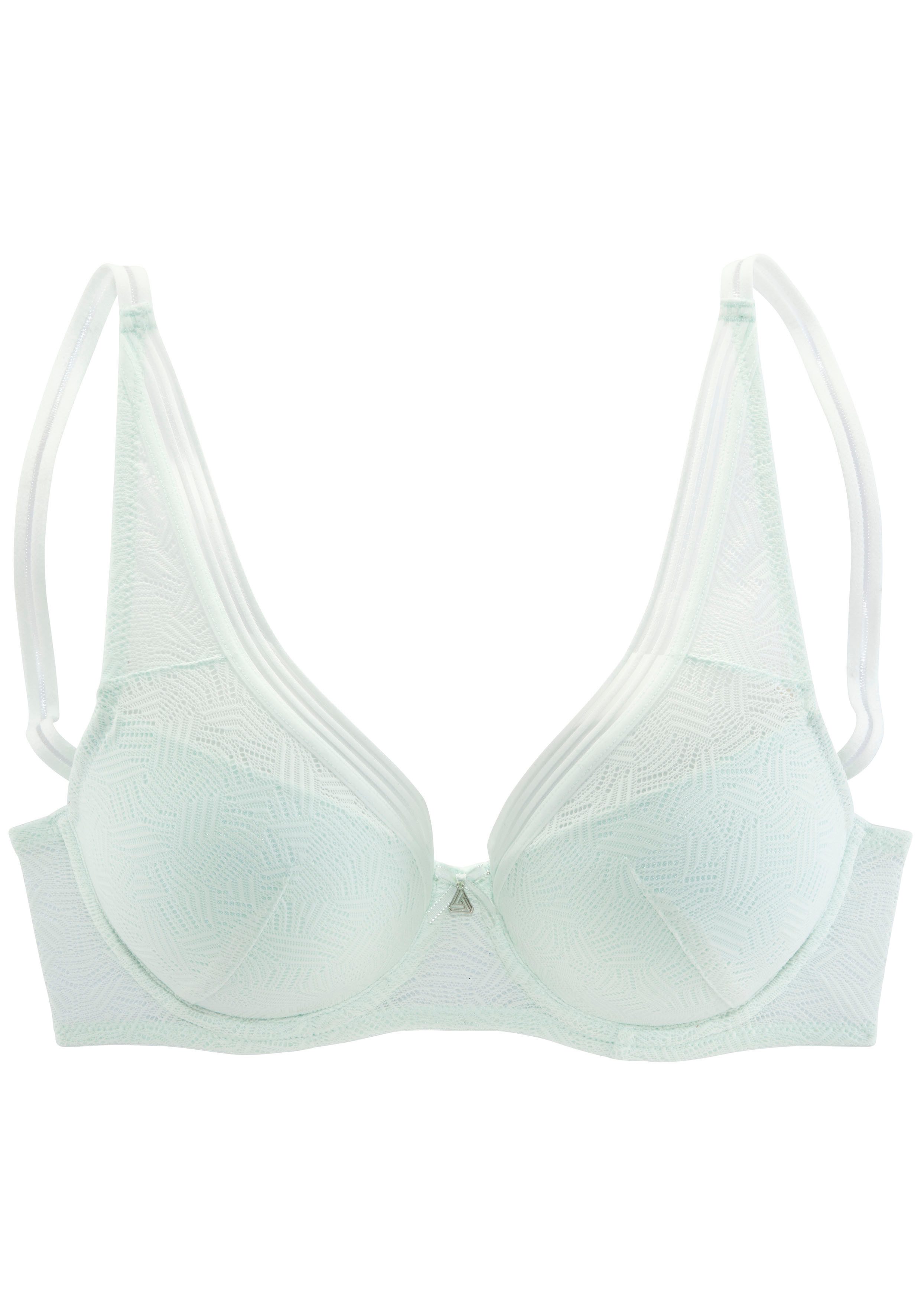 s.Oliver RED LABEL Beachwear Push-up-bh LOUANNE met beugel in trendy high-apex-look, lingerie