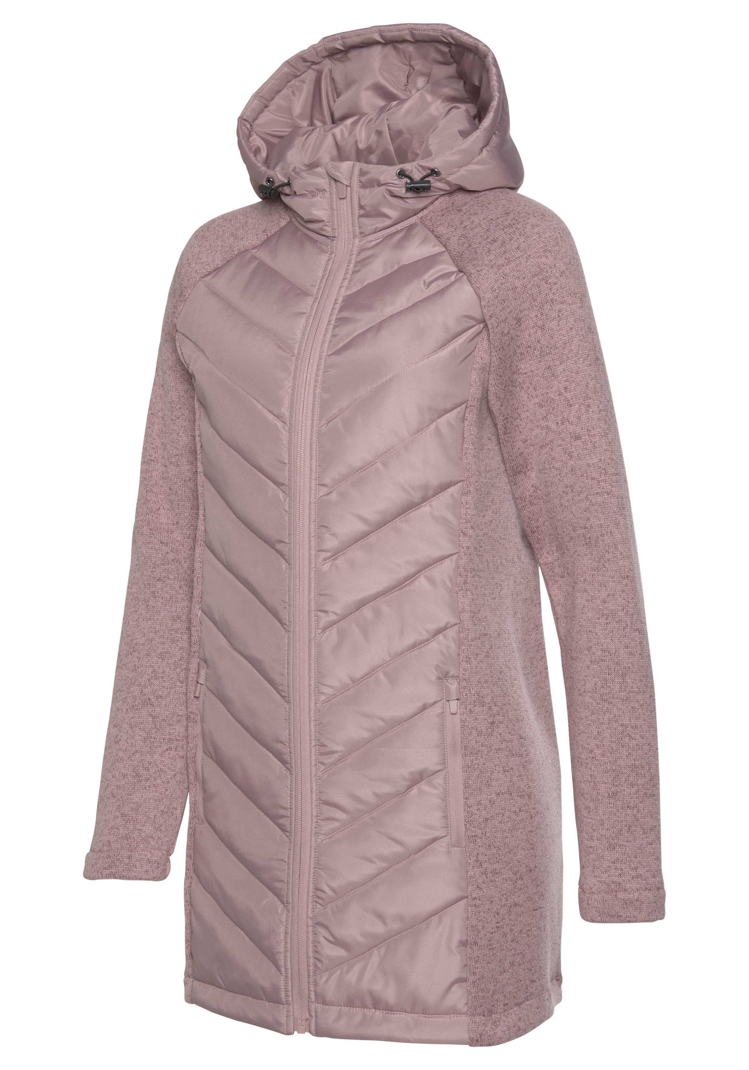 Vivance Gewatteerde jas met tricot-fleece-mouwen